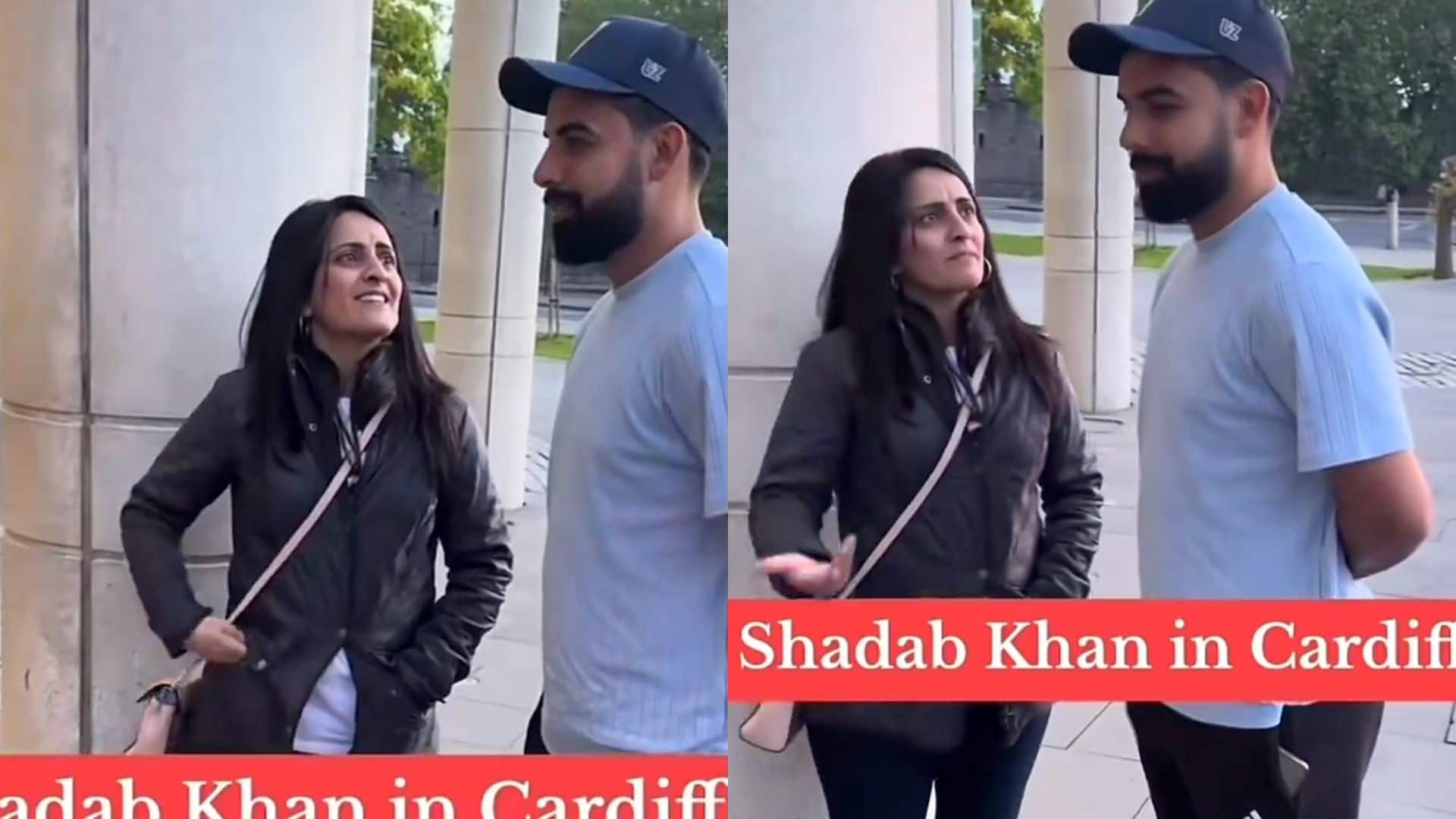 Shadab's interaction with the fan [X]