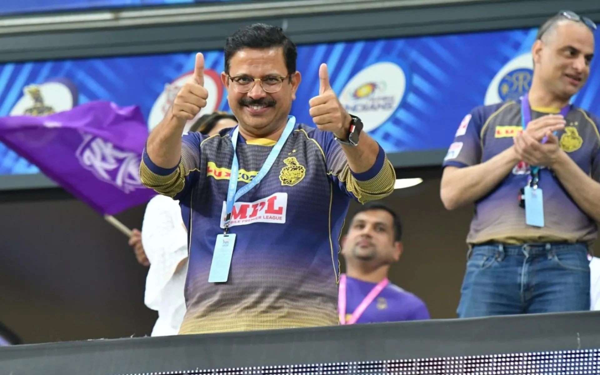 Venky Mysore supporting KKR in IPL (BCCI)