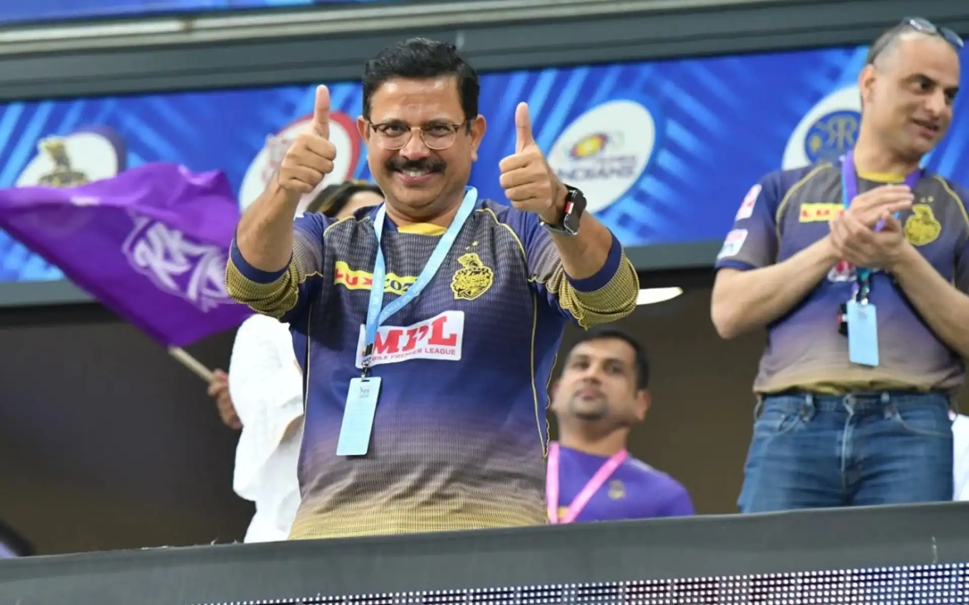 Venky Mysore supporting KKR in IPL (BCCI)