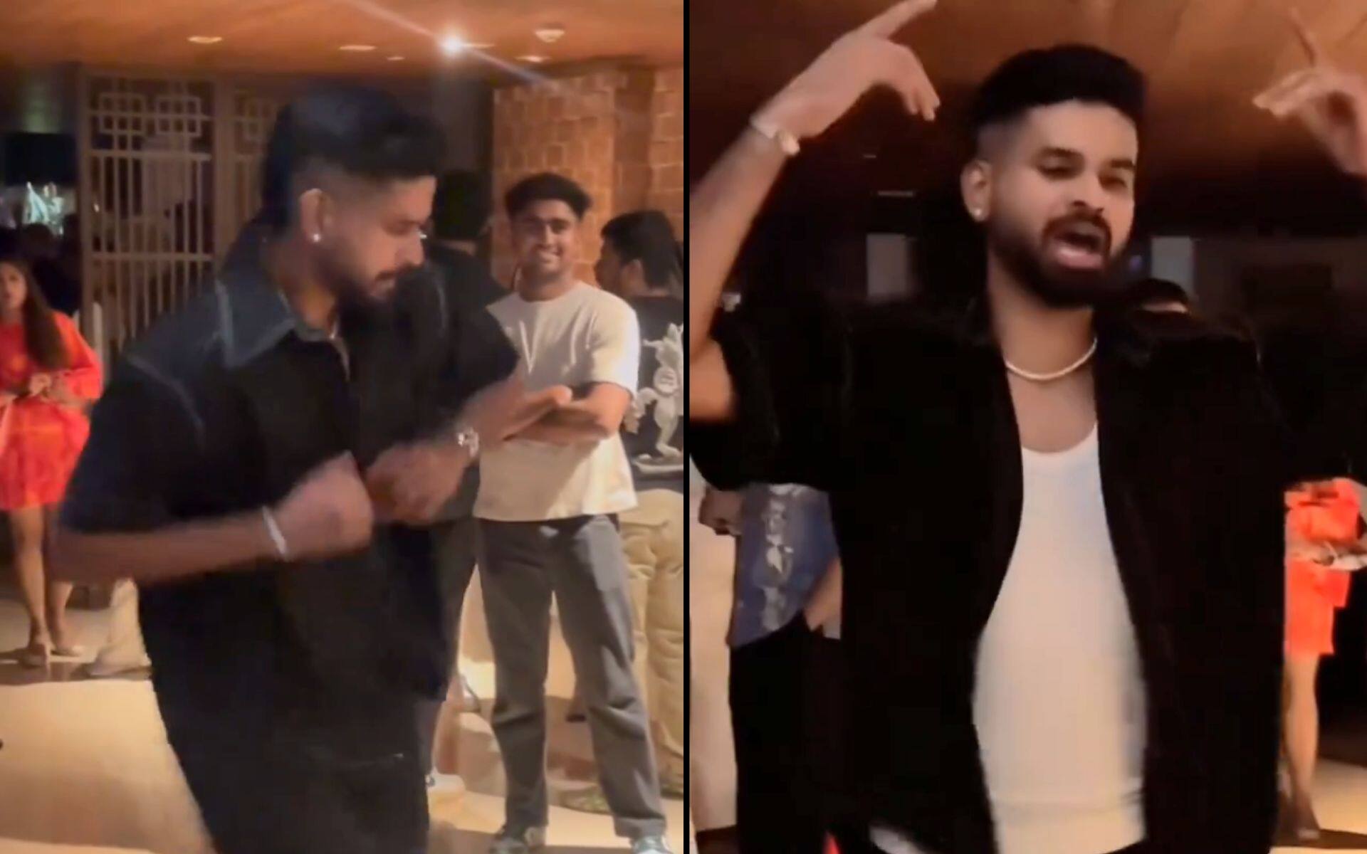 Shreyas Iyer shaking a leg with Abhishek Nayar after IPL 2024 triumph (x.com)