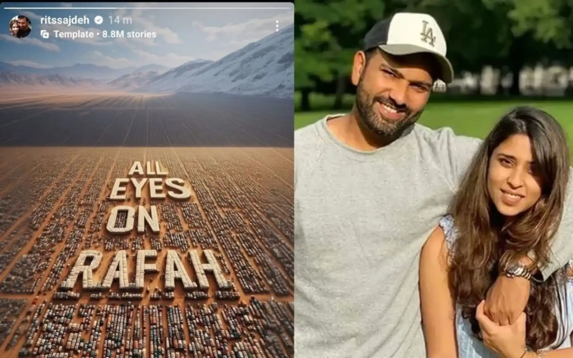 'Rohit Sharma Told Her' - Netizens Fume After Ritika Sajdeh Deleted Story On Rafah Strike