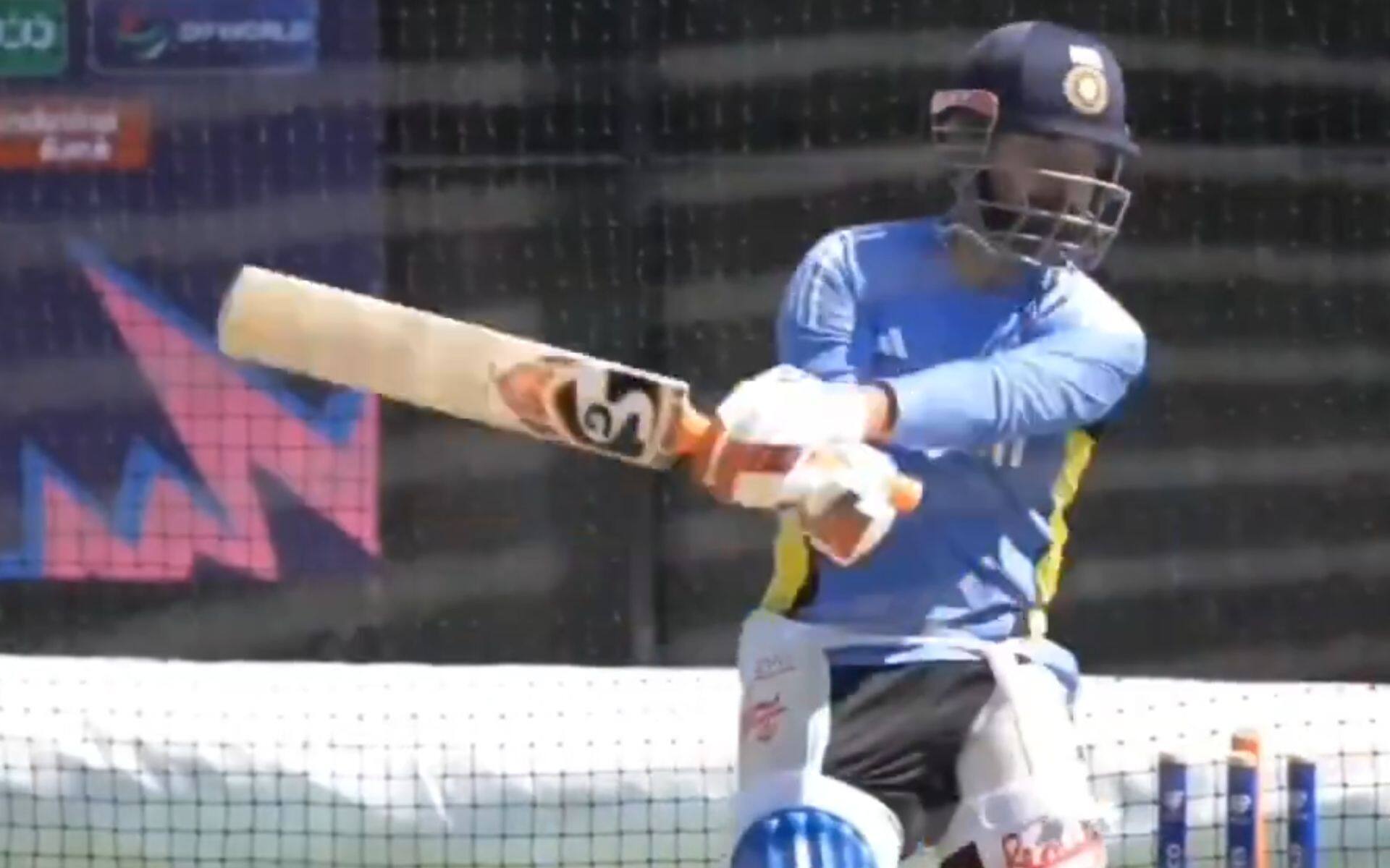 Rishabh Pant batting in India nets (X.com)