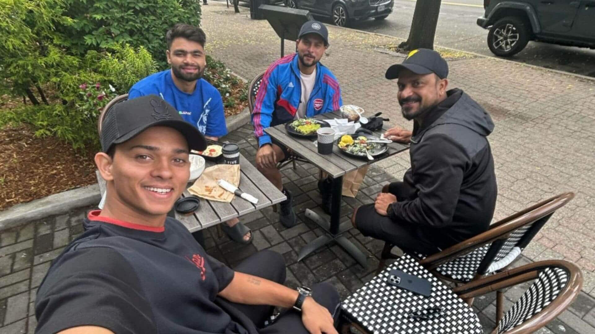 Indian players enjoy breakfast in USA ahead of T20 WC (X.com)