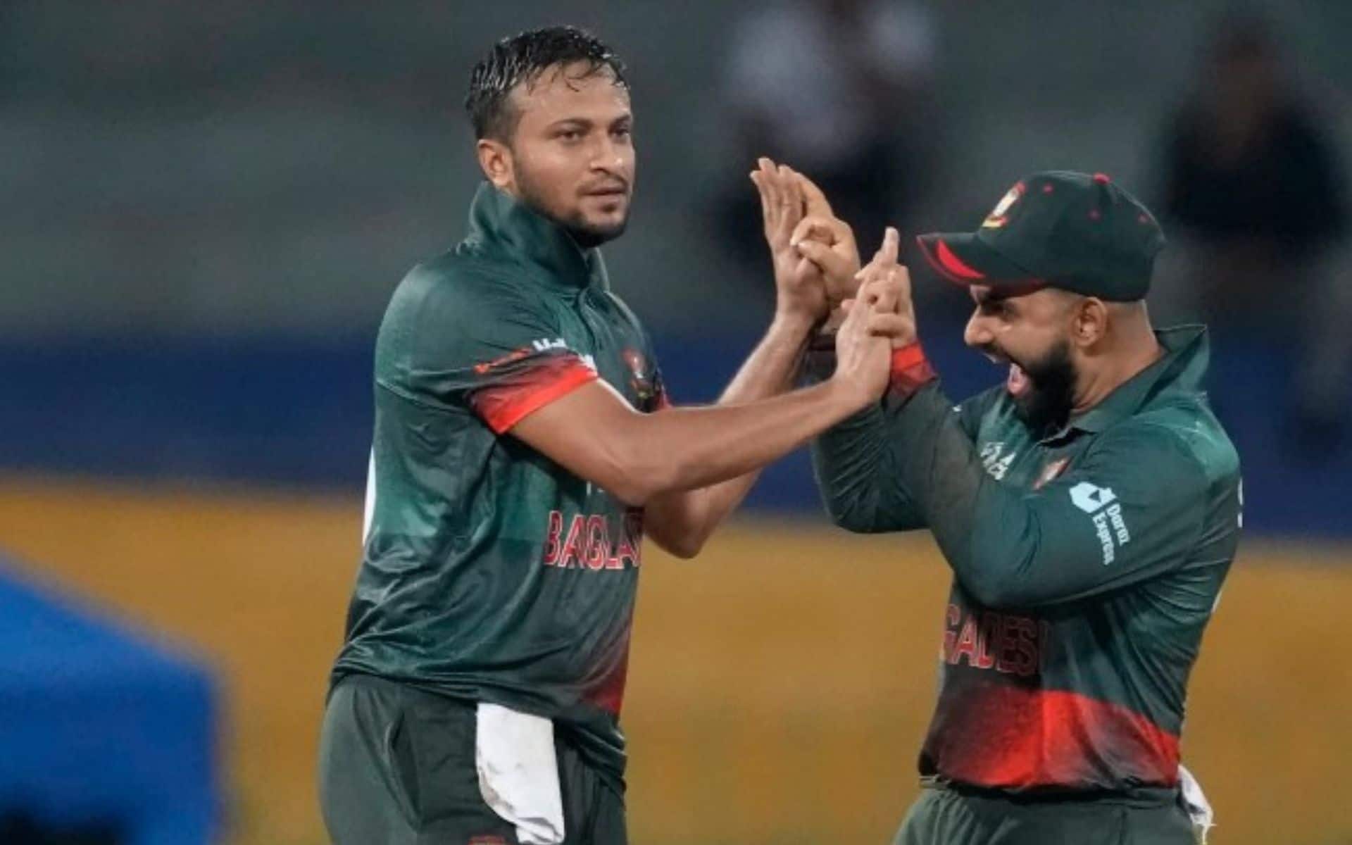 Shakib Al Hasan is just three scalps away from 50 T20 World Cup wickets (AP)
