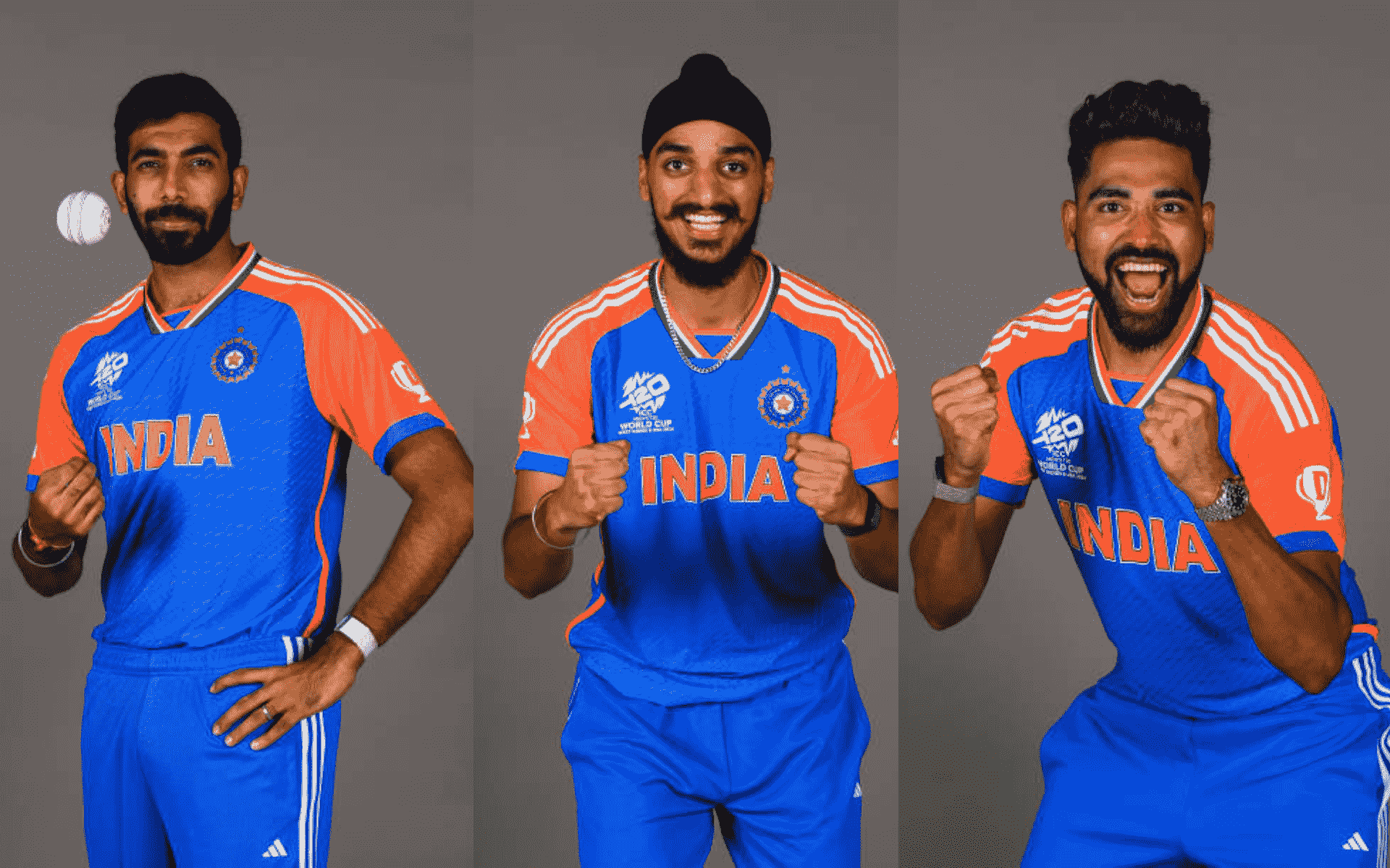 Jasprit Bumrah, Arshdeep Singh and Mohammad Siraj Ahead Of The T20 World Cup