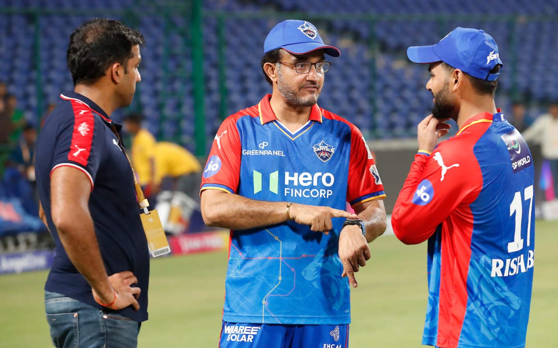 Sourav Ganguly with Rishab Pant and DC owner during IPL 2024 (X.com)