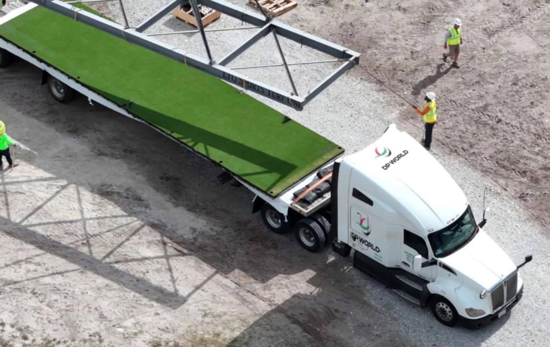 DP World has assisted ICC in transporting pitches that will be used at the T20  World Cup (X)
