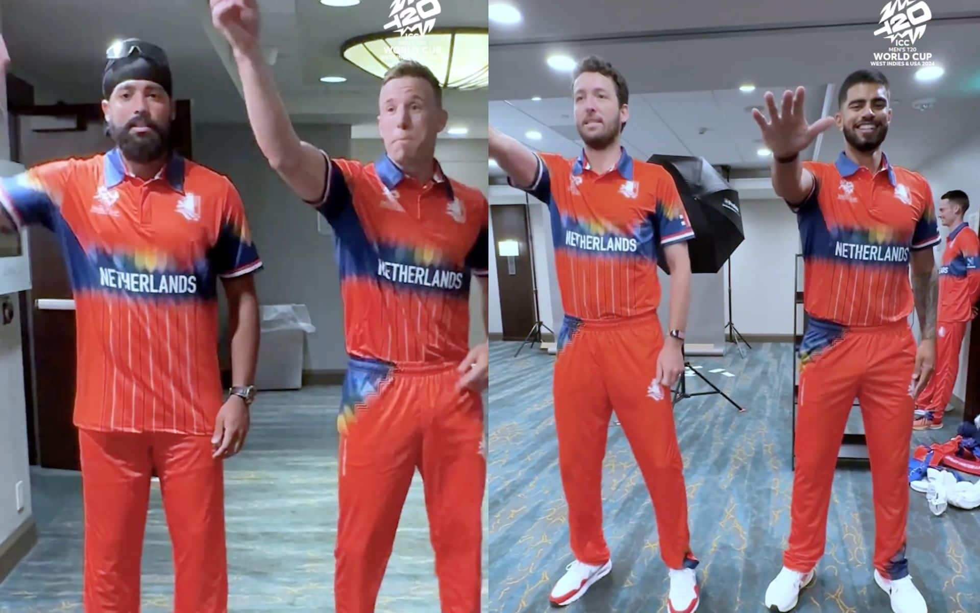 Netherlands players shaking a leg before T20 WC 2024 (Instagram)