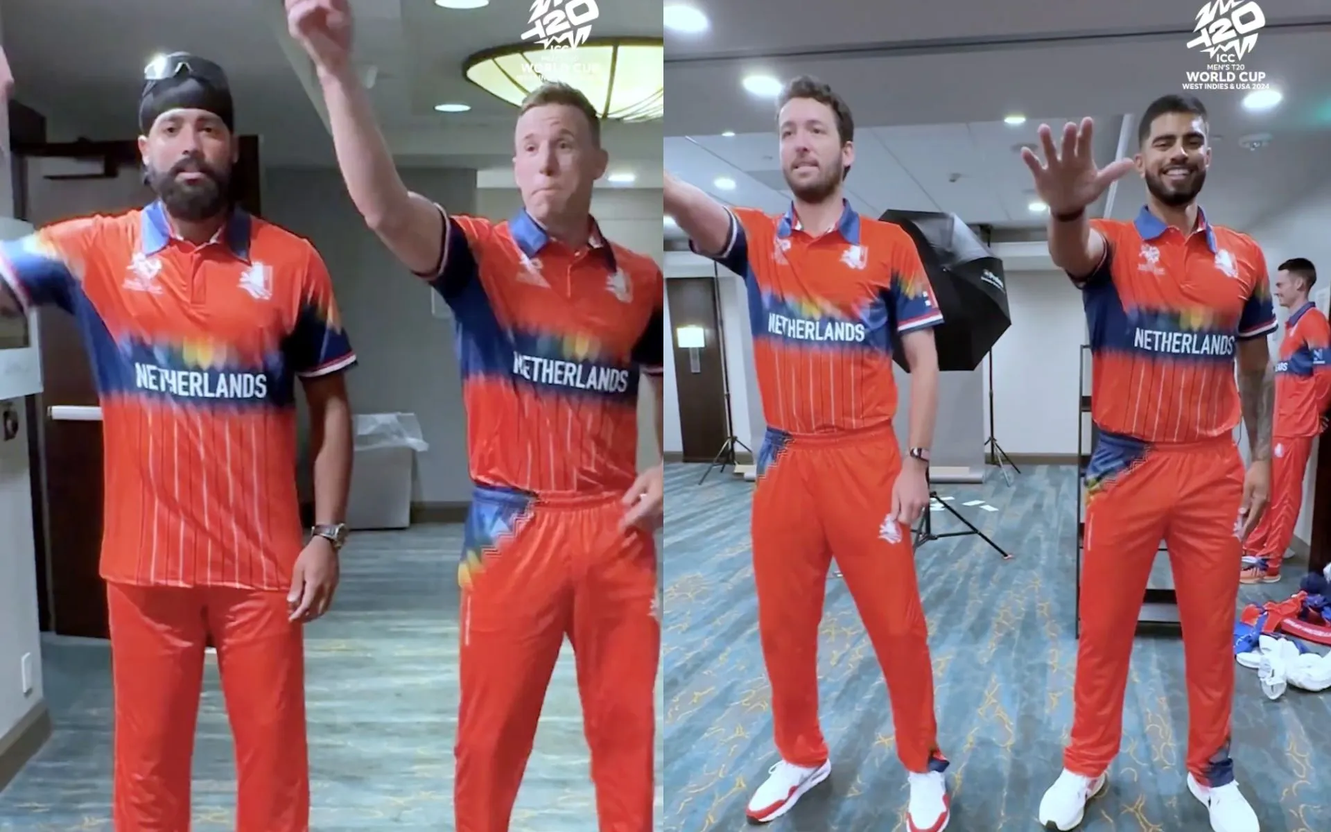 Netherlands players shaking a leg before T20 WC 2024 (Instagram)