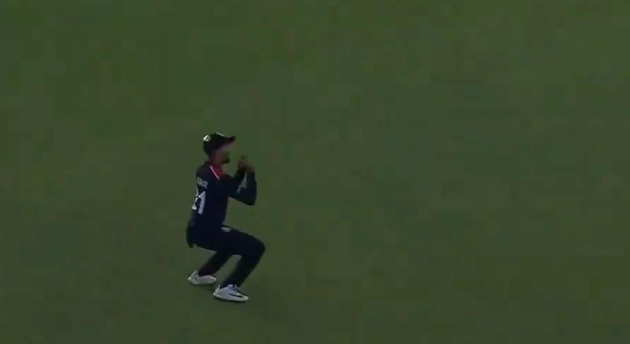 Nitish Kumar takes the catch [X]