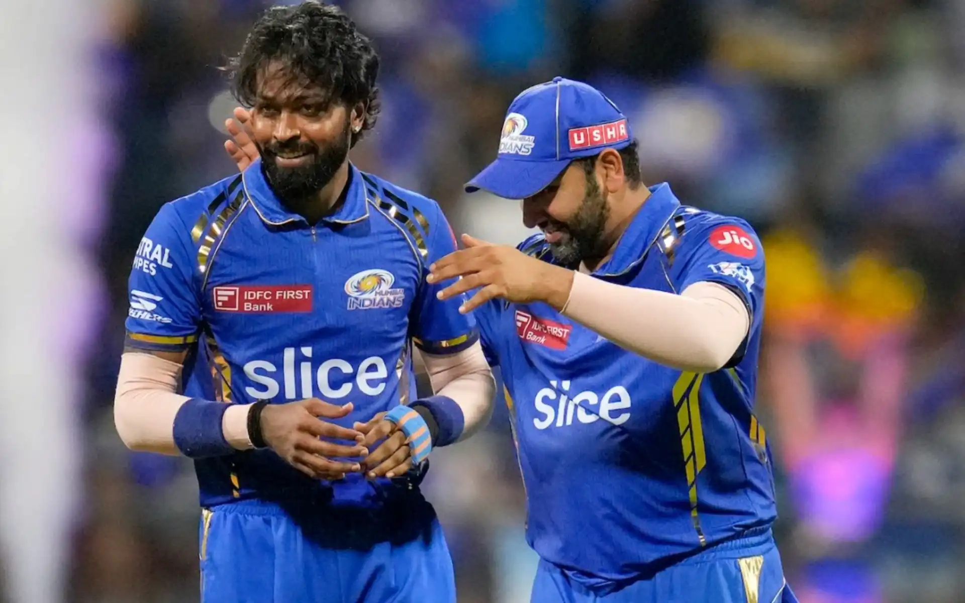 Hardik Pandya and Rohit Sharma during IPL 2024 (BCCI)
