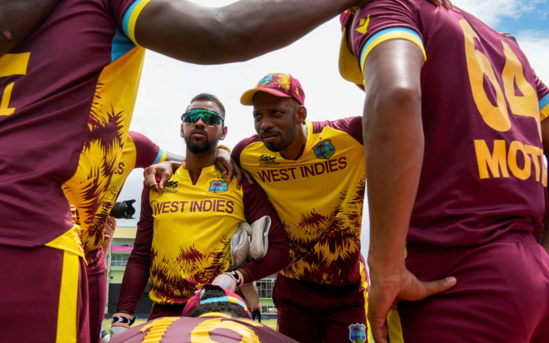 West Indies against PNG in the second match of the T20 World Cup [AP]