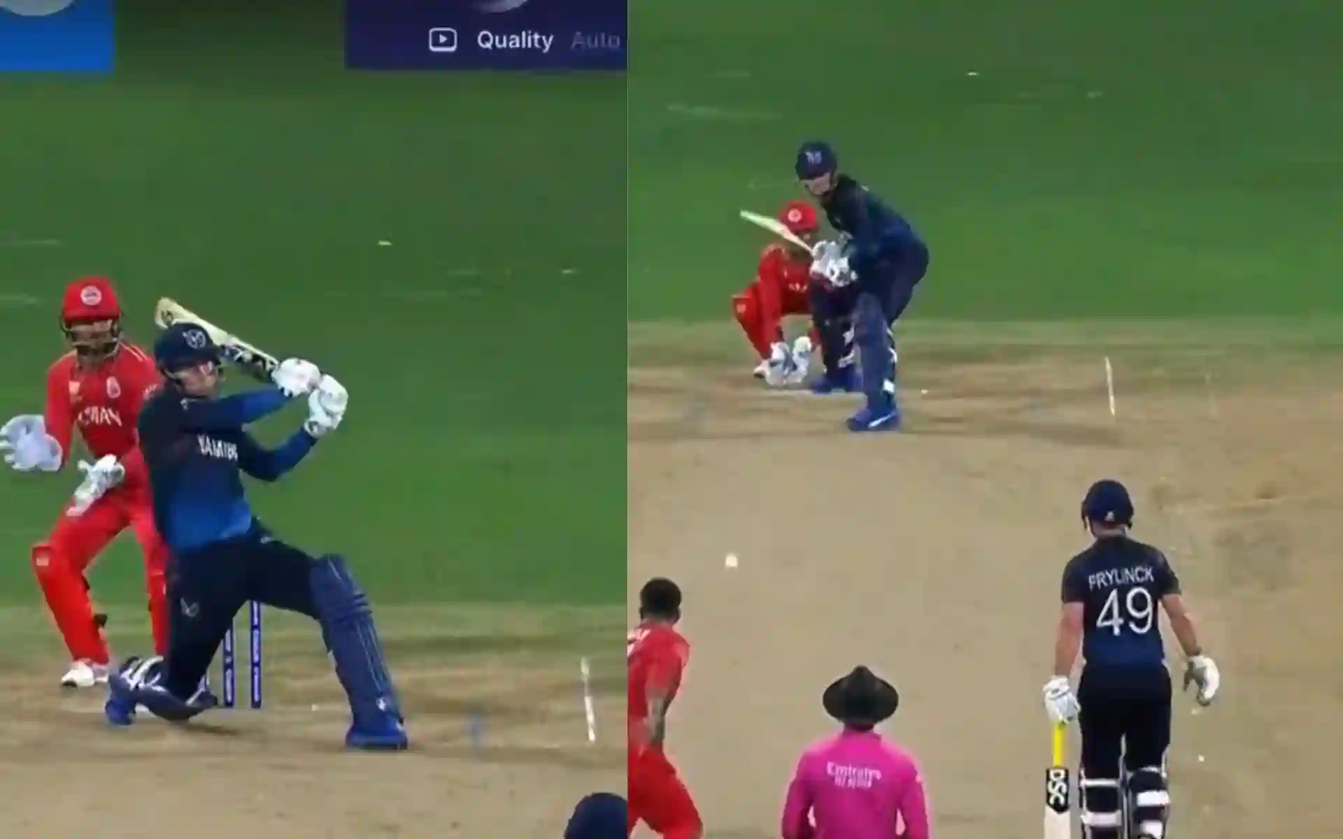 Ayaan Khan dismessed Gerhard Erasmus (x)