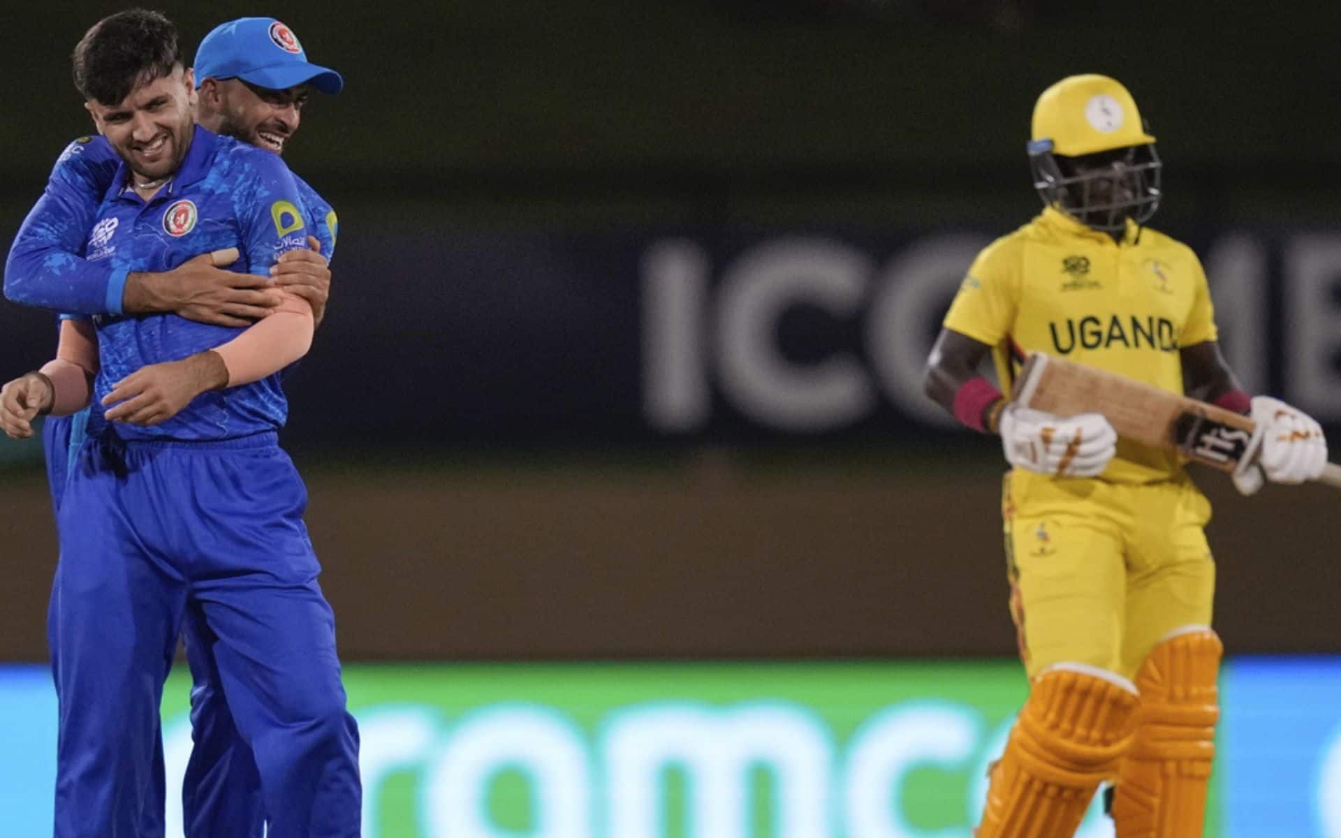 Afghanistan bundled out Uganda for just 58 runs in the T20 World Cup 2024 match [X]