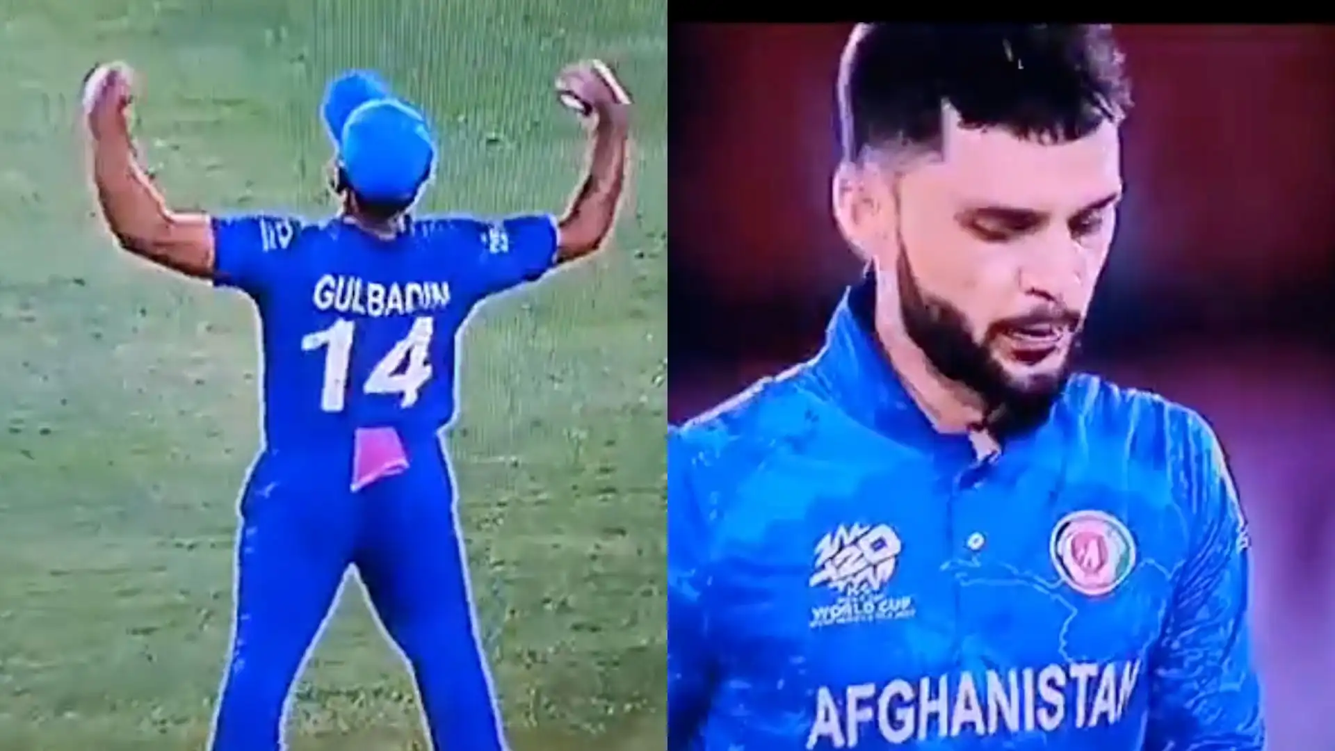 Naveen and Gulbadin collaborated for a dismissal [X]