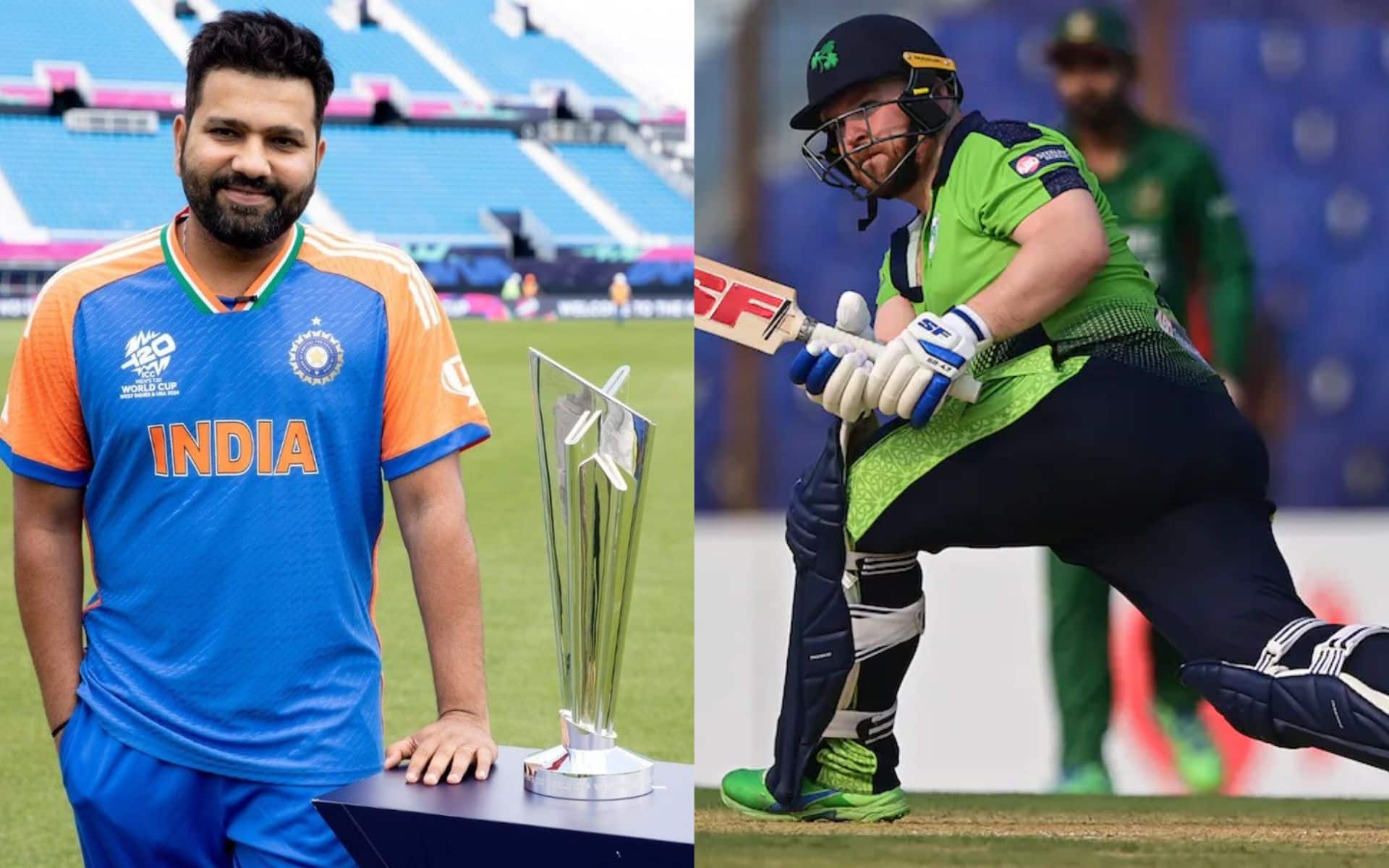 Rohit Sharma and Paul Stirling will be leading India and Ireland, respectively in T20 World Cup 2024 [X]