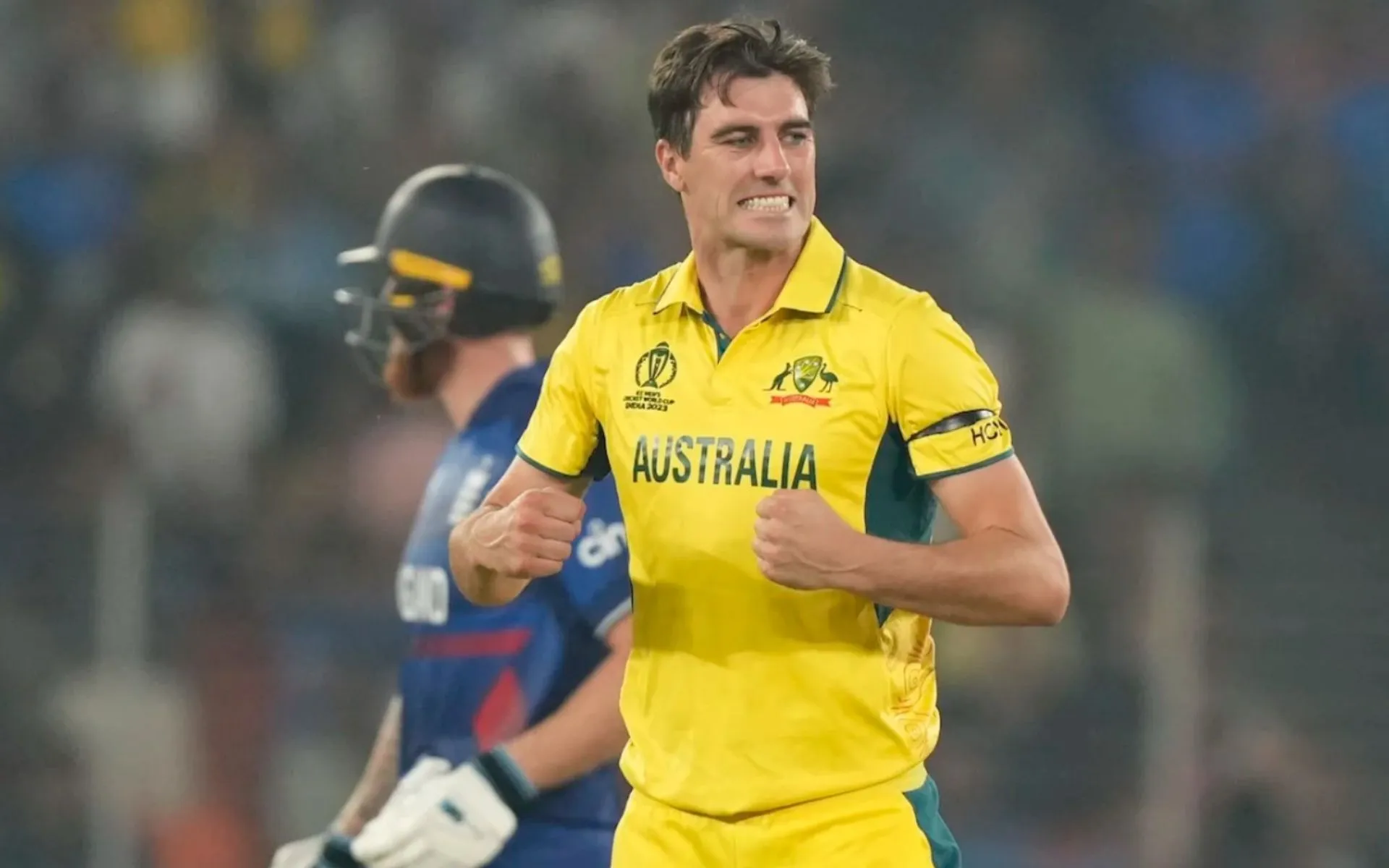Pat Cummins in action for Australia during the 2023 World Cup (AP)