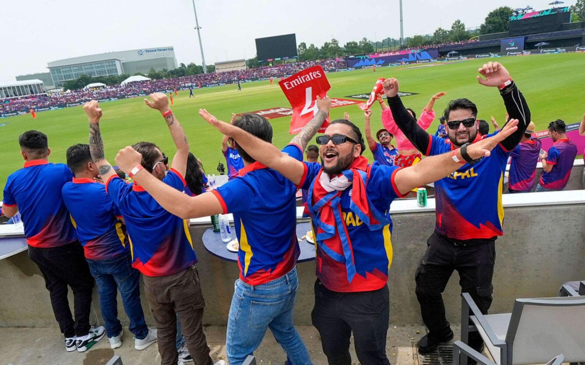 Nepal fans turned up in numbers in Texas for NEP vs NED (AP Photo)