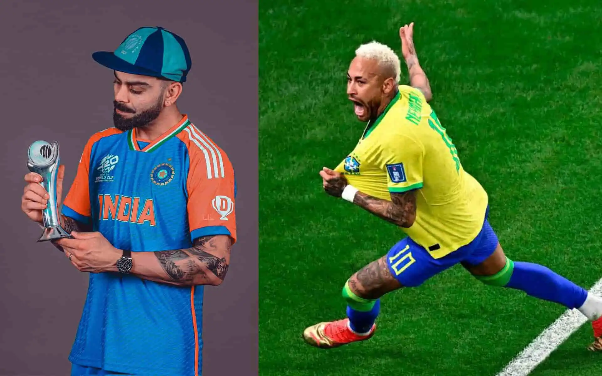 Virat Kohli and Neymar- X