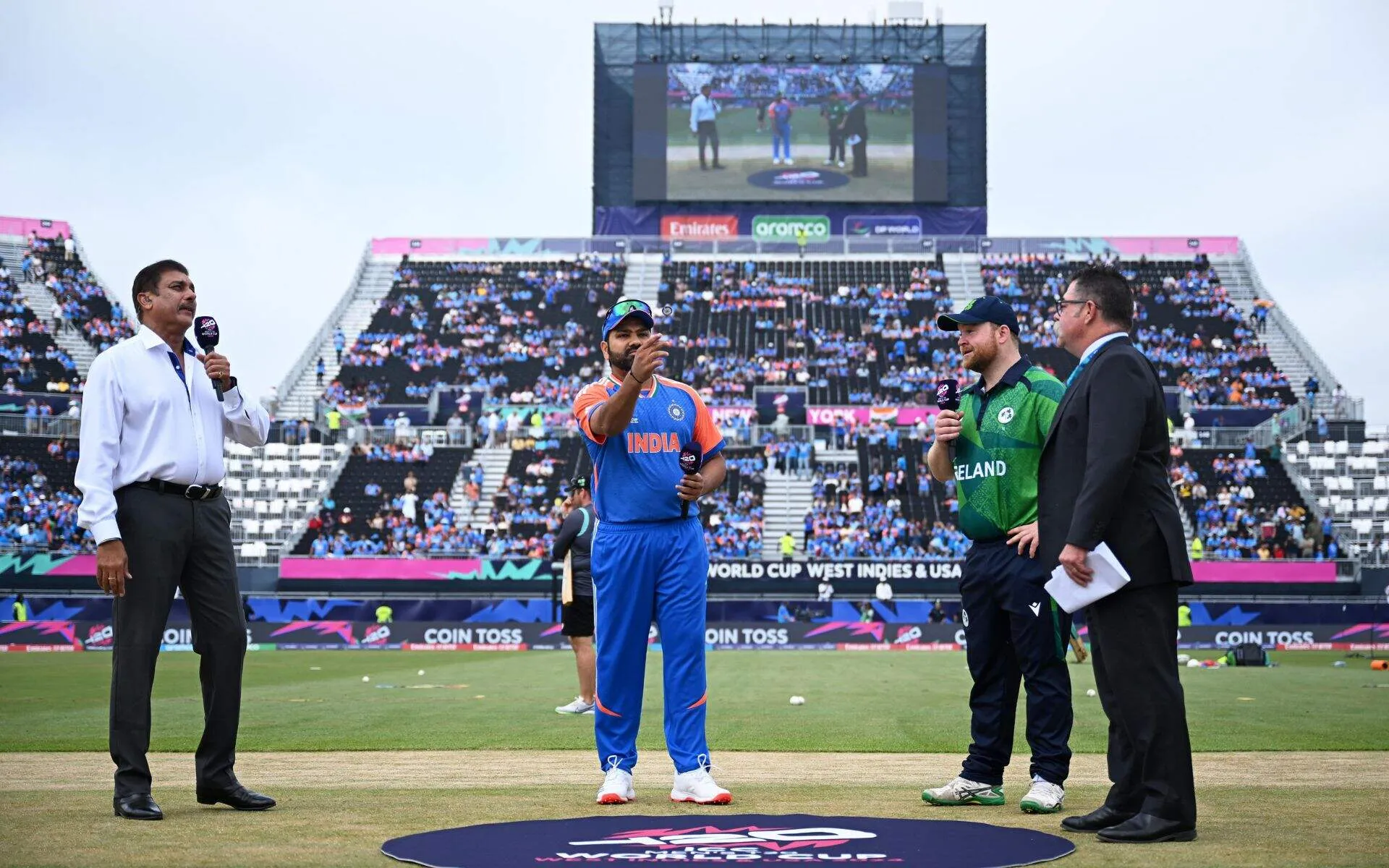 Rohit Sharma won the toss vs IRE (X.com)