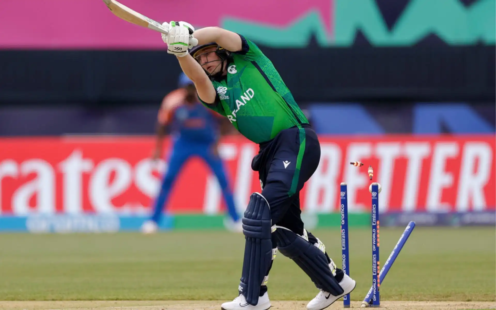 Lorcan Tucker falls as Hardik Pandya delivers a beauty [AP]