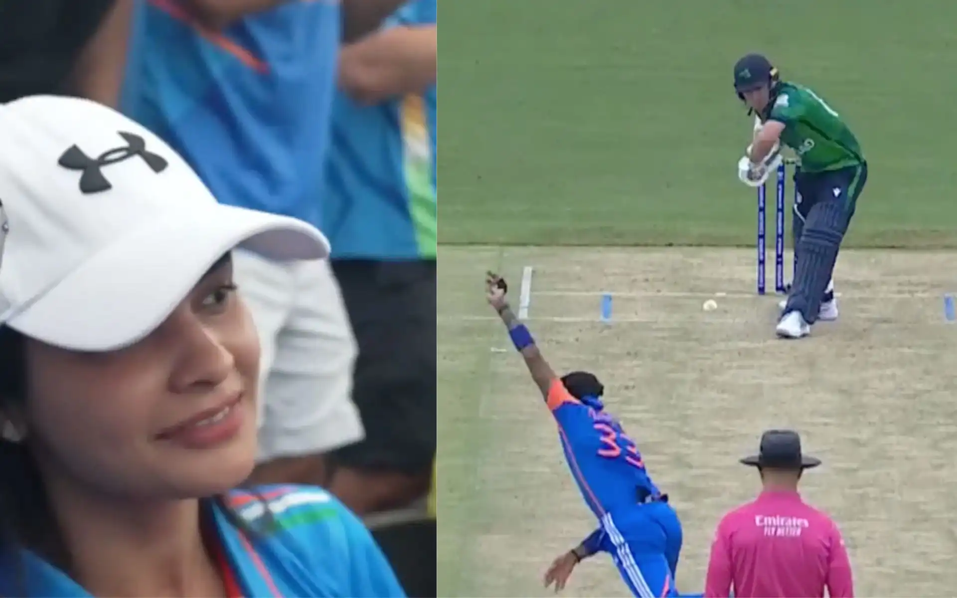 Hardik Pandya gets big wicket of Campher (X.com)
