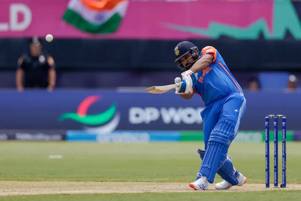 Rohit Sharma did not hold back while bashing Joshua Little (AP Photo)

