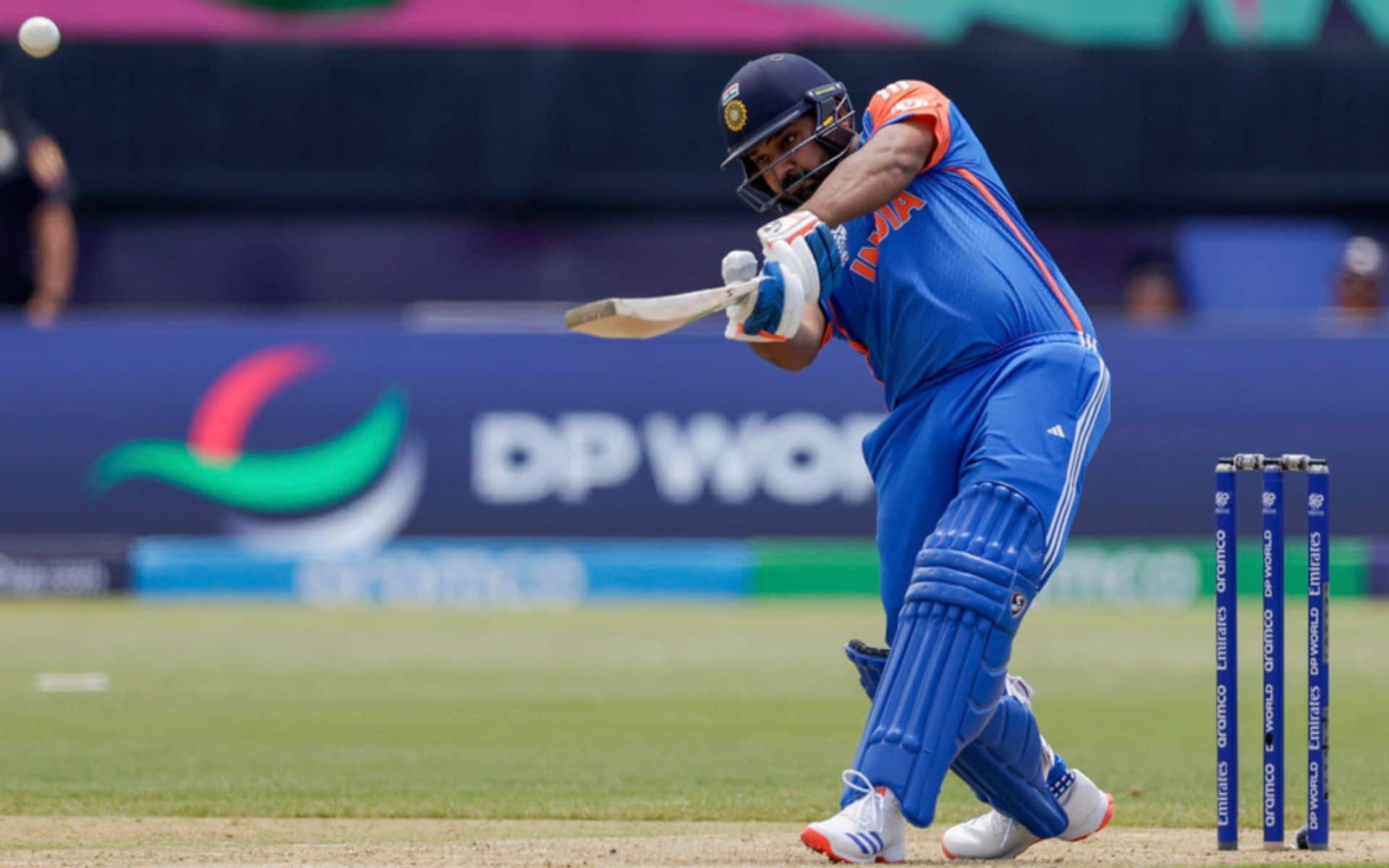 Rohit Sharma smashes his first fifty in T20 World Cup 2024 [AP]