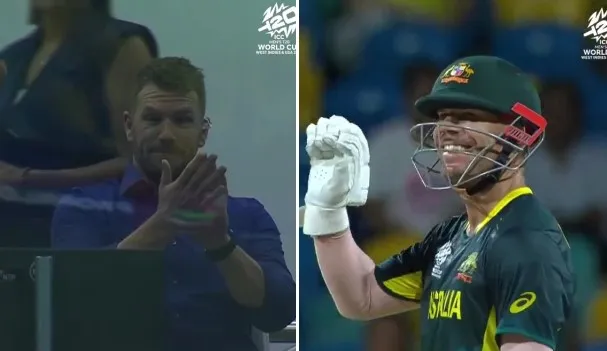 Aaron Finch & David Warner shared a delightful moment [X]