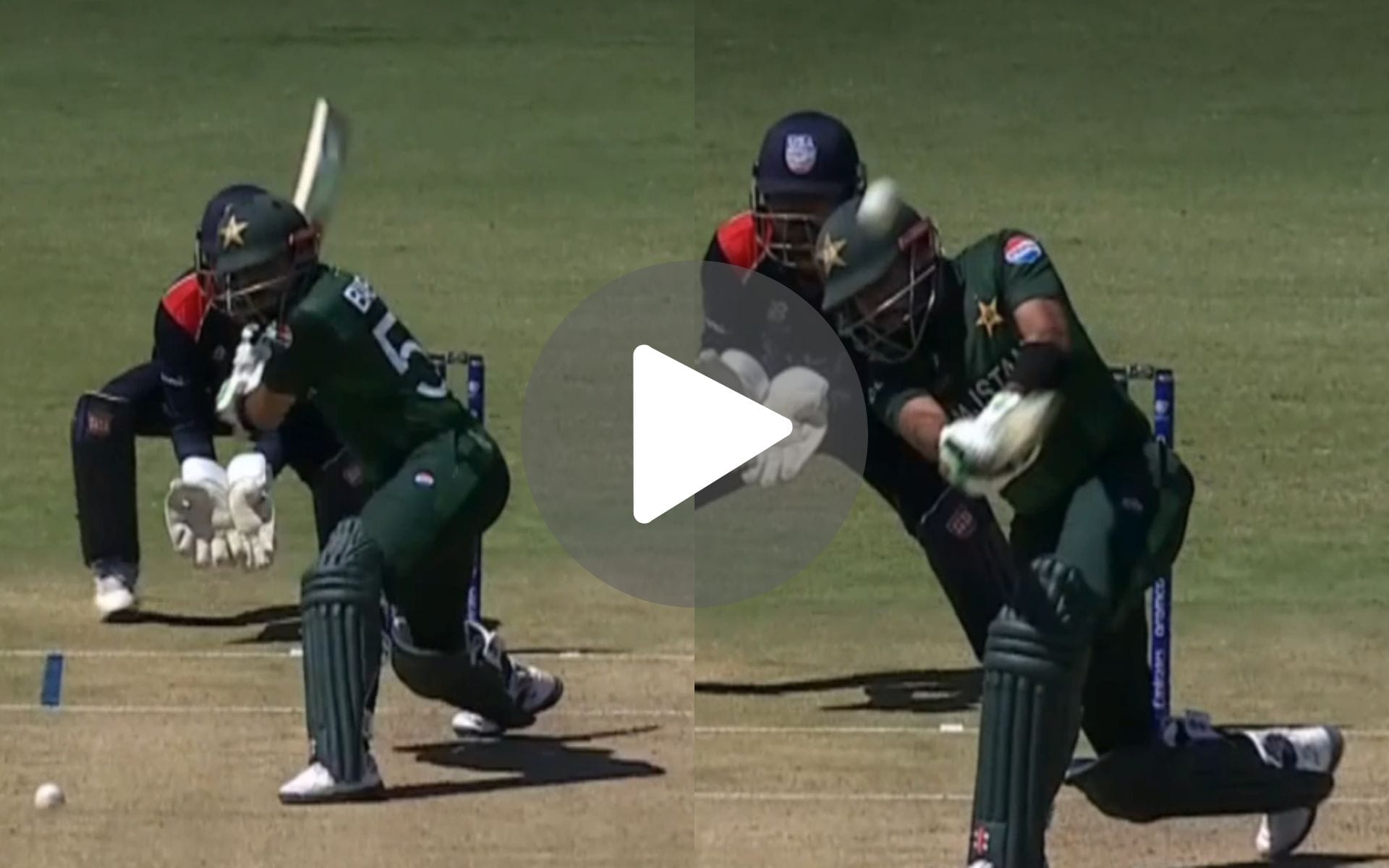 [Watch] Babar Azam's Audacity Personified With A Flamboyant Step Out Six Vs USA
