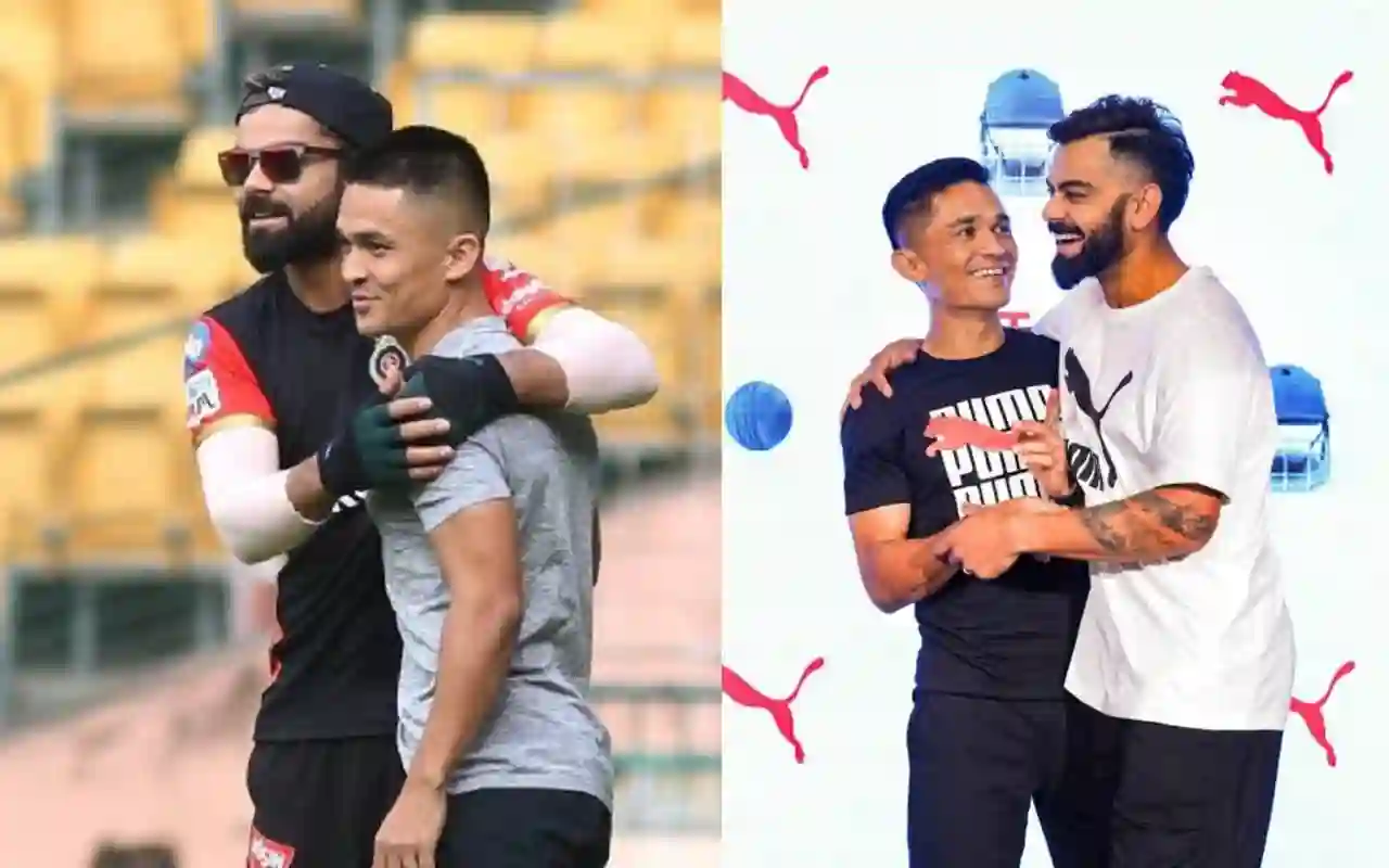 Virat Kohli and Sunil Chhetri (x.com)