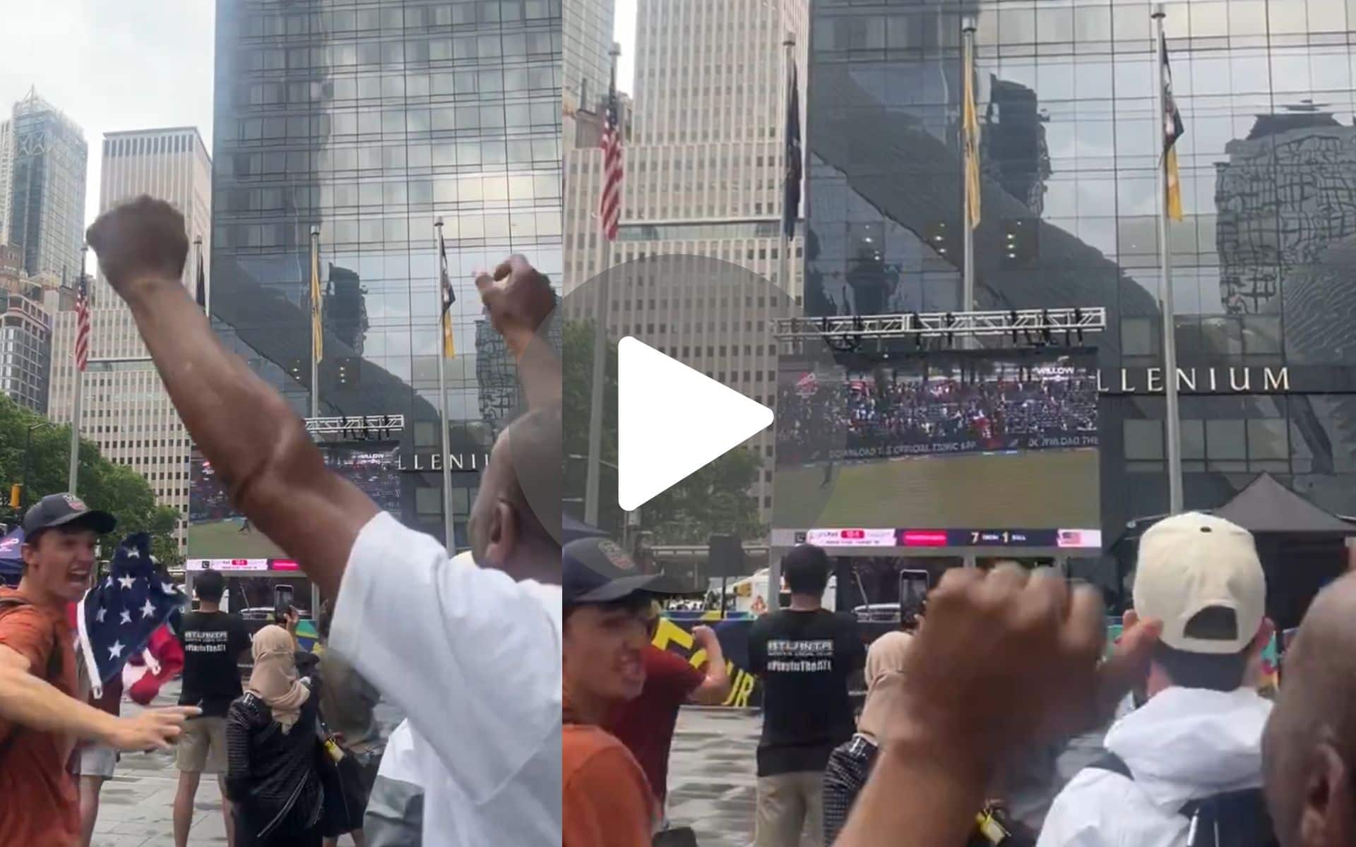 [Watch] USA Fans Celebrate In Euphoric Fashion After Historic Win Against PAK; Video Goes Viral