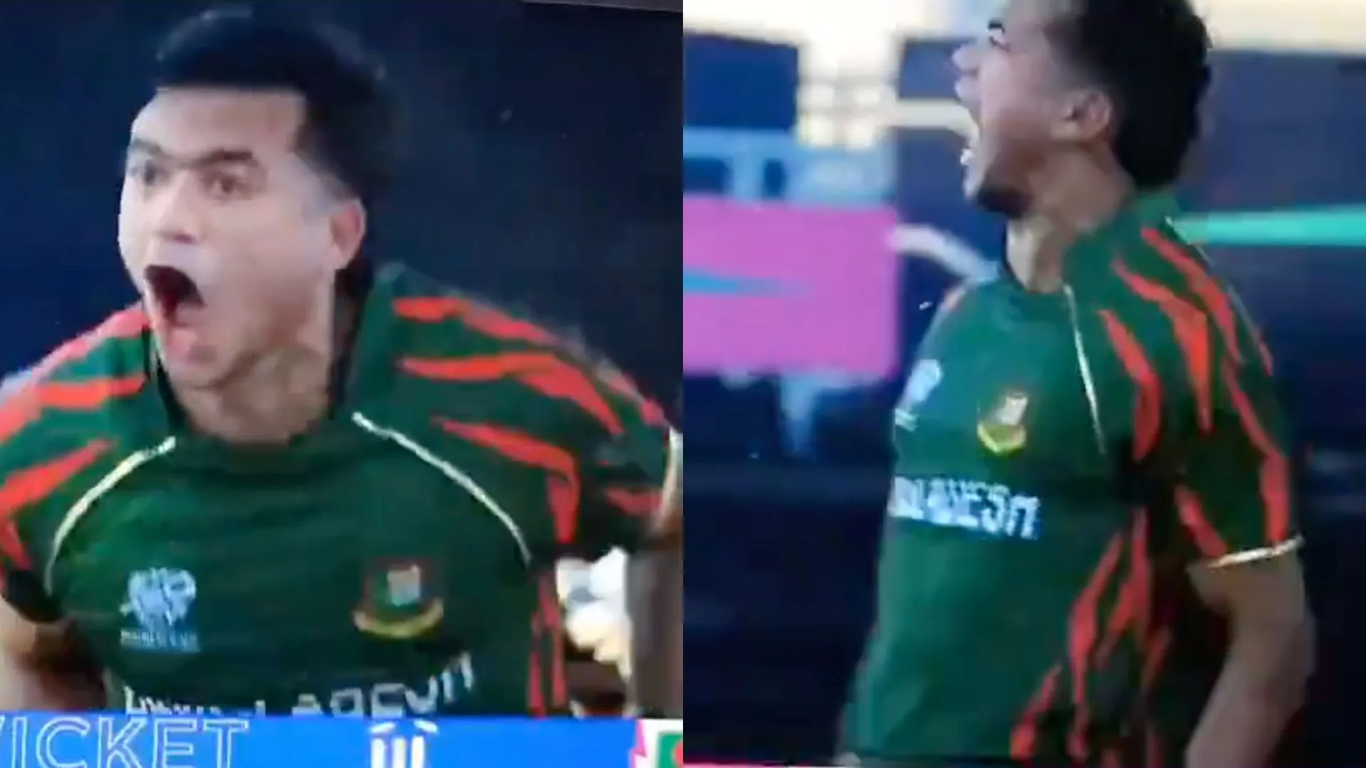 Taskin's aggressive celebration [X]