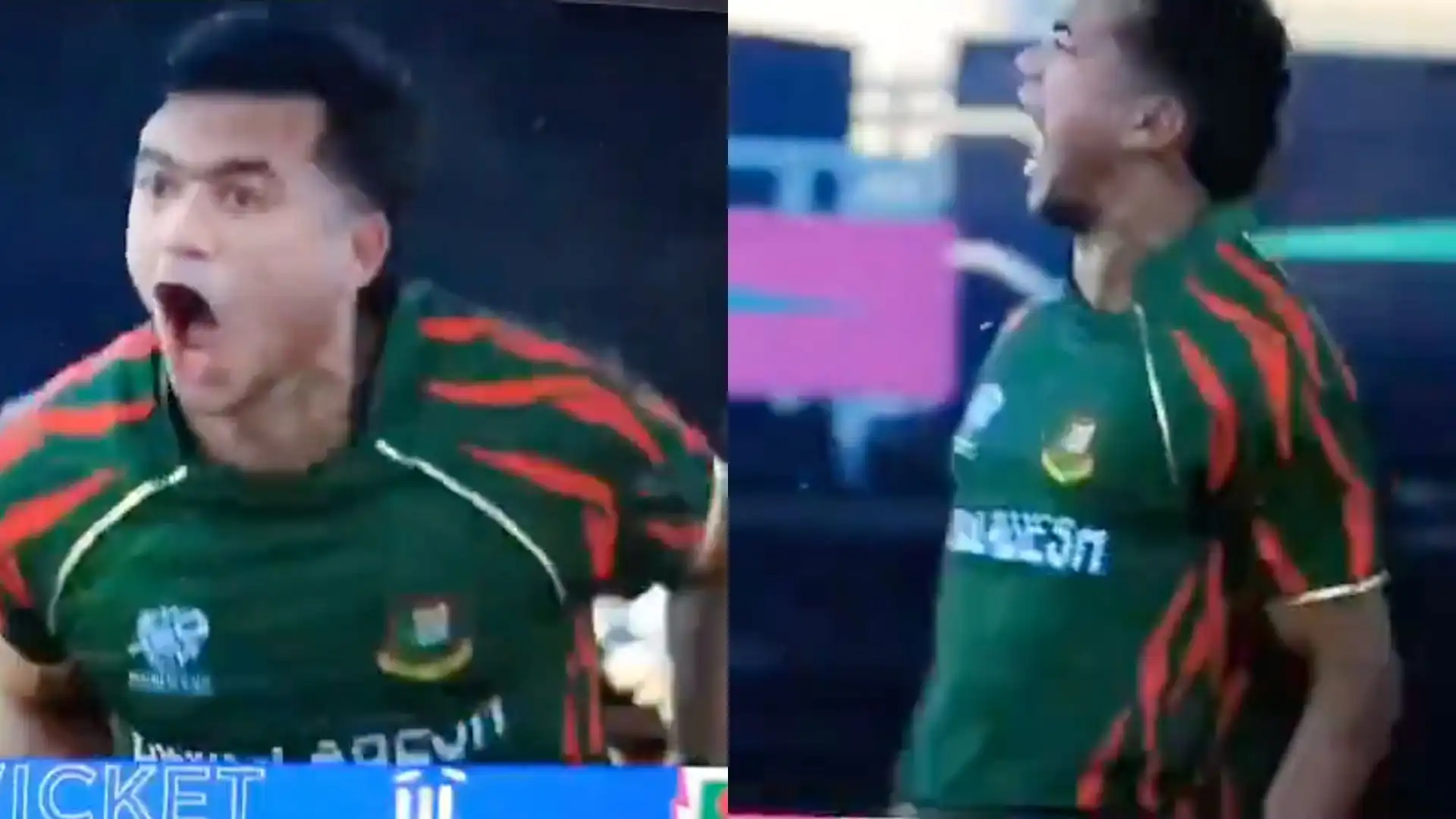 Taskin's aggressive celebration [X]