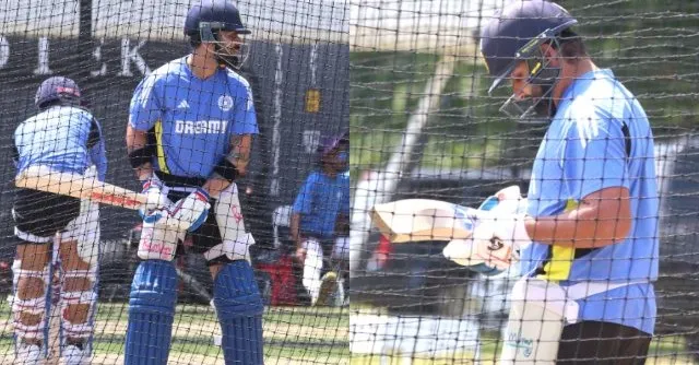 Virat Kohli and Rohit Sharma during practice sessions [x.com]