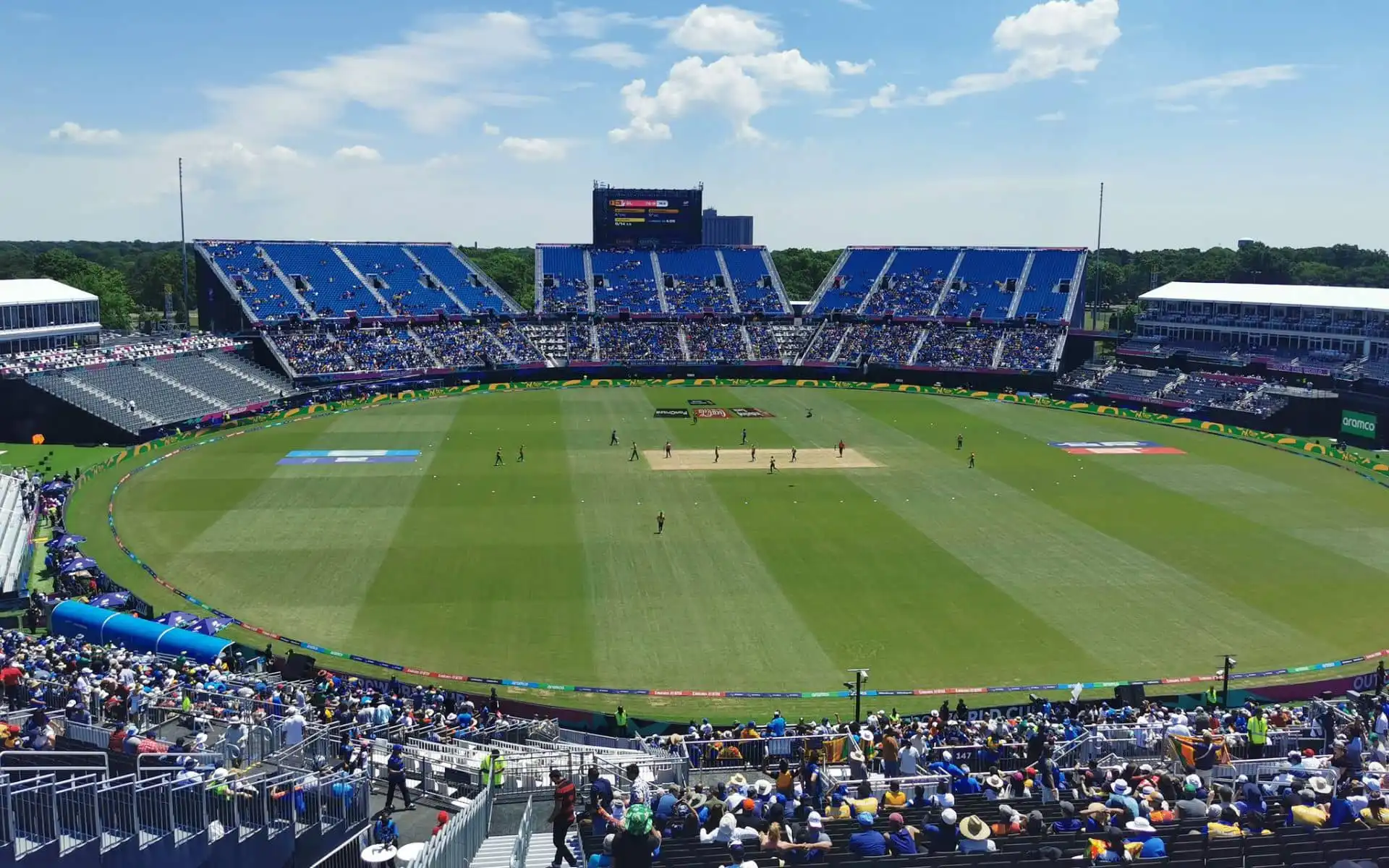 Nassau Stadium in New York the high-pressure IND-PAK game (x.com)