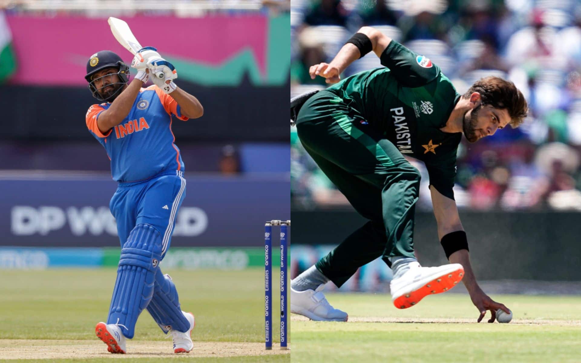 Rohit Sharma and Shaheen Afridi will go face-to-face on Sunday (AP)