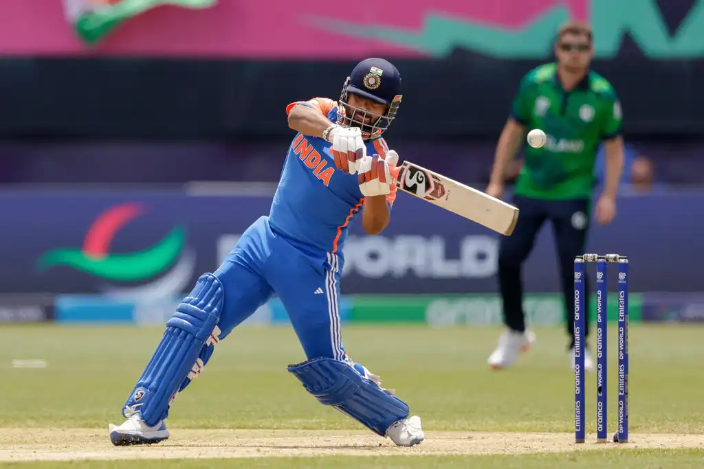 Rishabh Pant during IND vs IRE game at New York (AP Photo)
