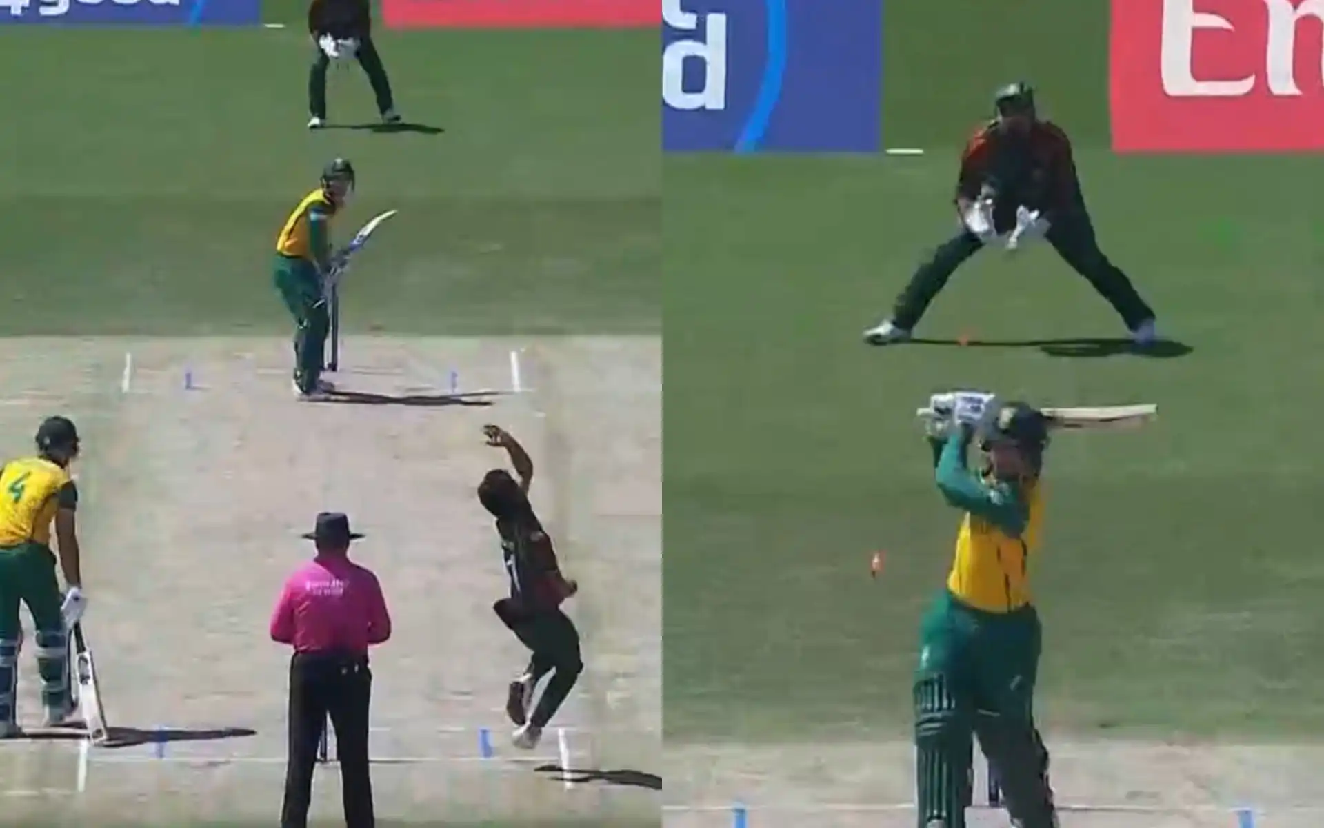Quinton de Kock falls to Tanzim (X.com)