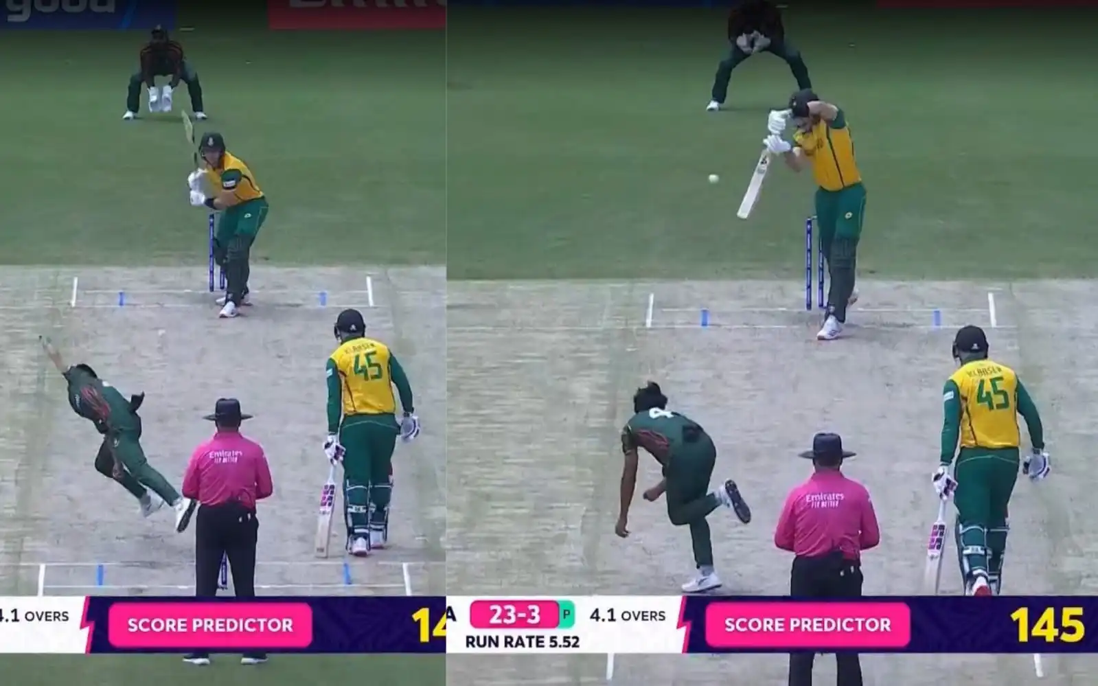 Tanzim Sakib gets Stubbs for a duck [Hotstar]