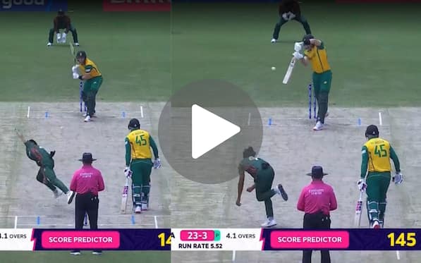[Watch] Tanzim Sakib's Magical Delivery Stuns Tristian Stubbs; South African Prodigy Gone For Duck