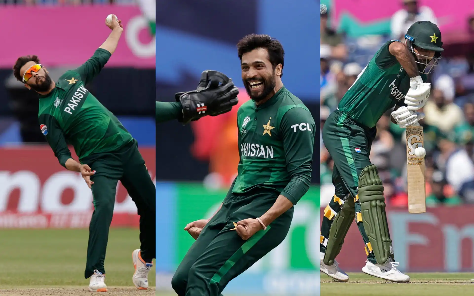 Imad , Amir and Fakhar will play for Falcons in CPL 2024 [AP ]