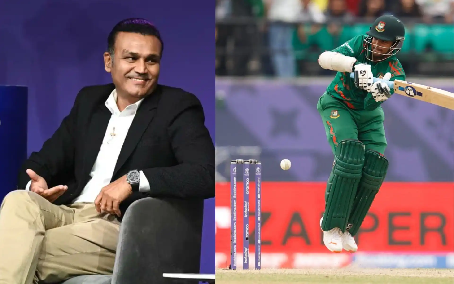 Virender Sehwag and Shakib - (X.com)