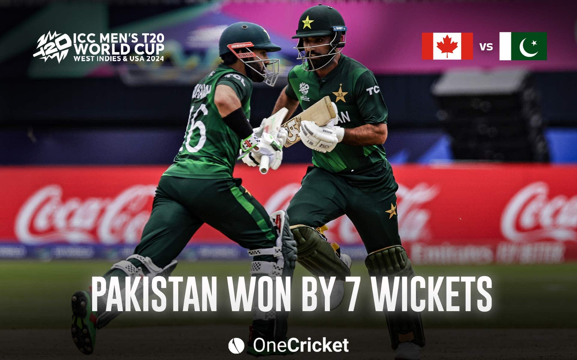 Pakistan registered a seven-wicket win vs CAN (X.com)