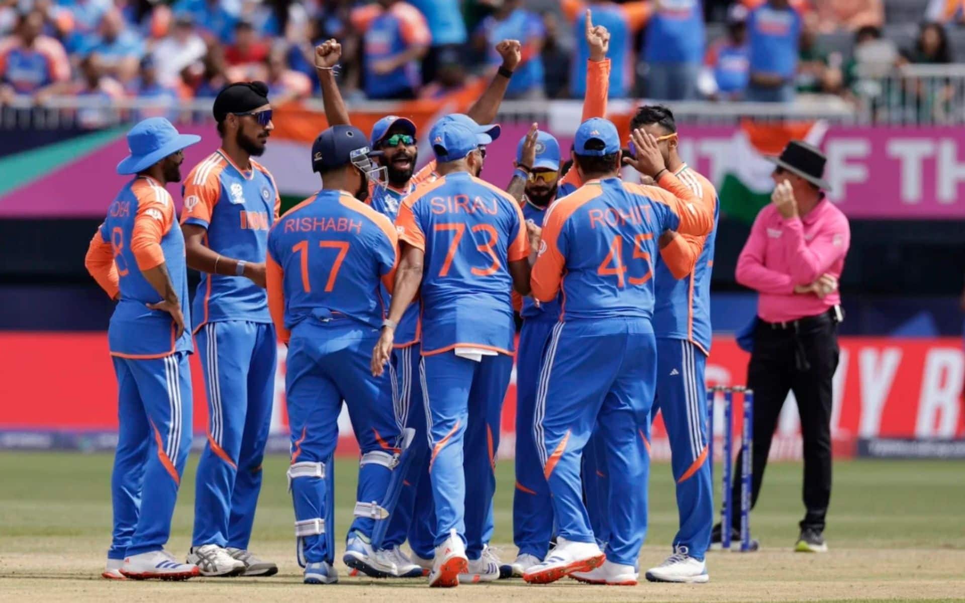 Indian players during the 2024 T20 World Cup (AP)