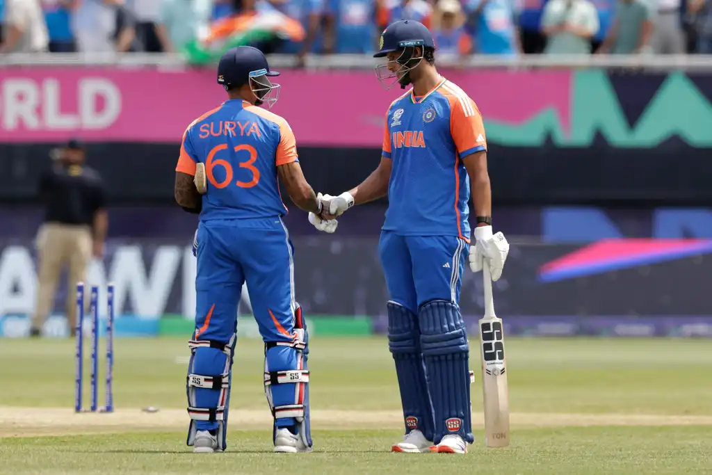 SKY and Dube played match-winning innings Vs USA [AP]
