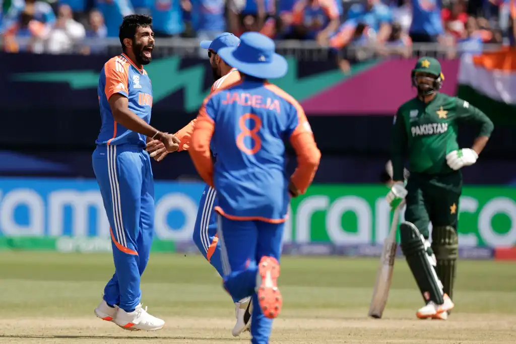 India defended 119 against Pakistan in T20 WC 2024 [AP]
