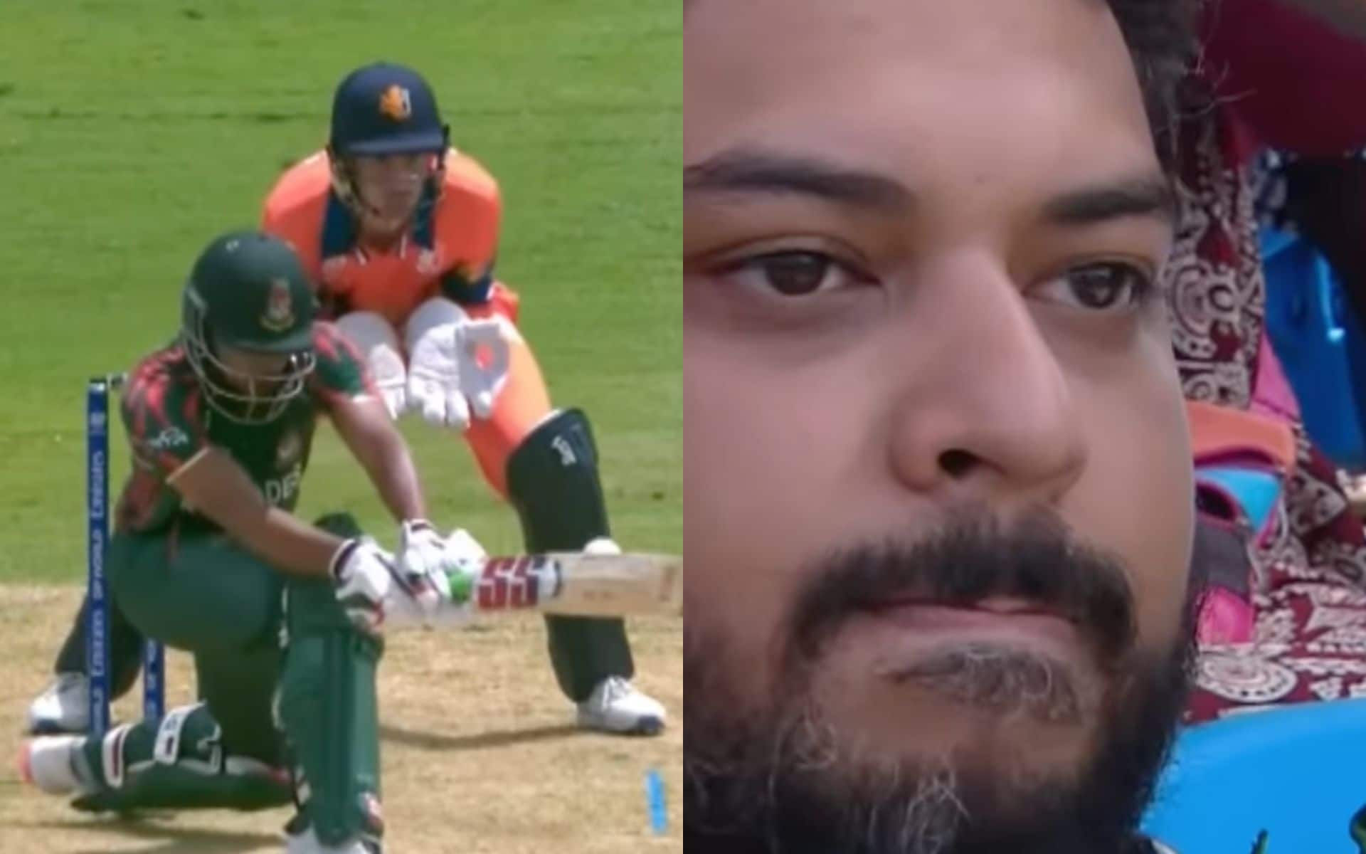 Najmul Hossain Shanto getting dismissed vs NED (X.com)