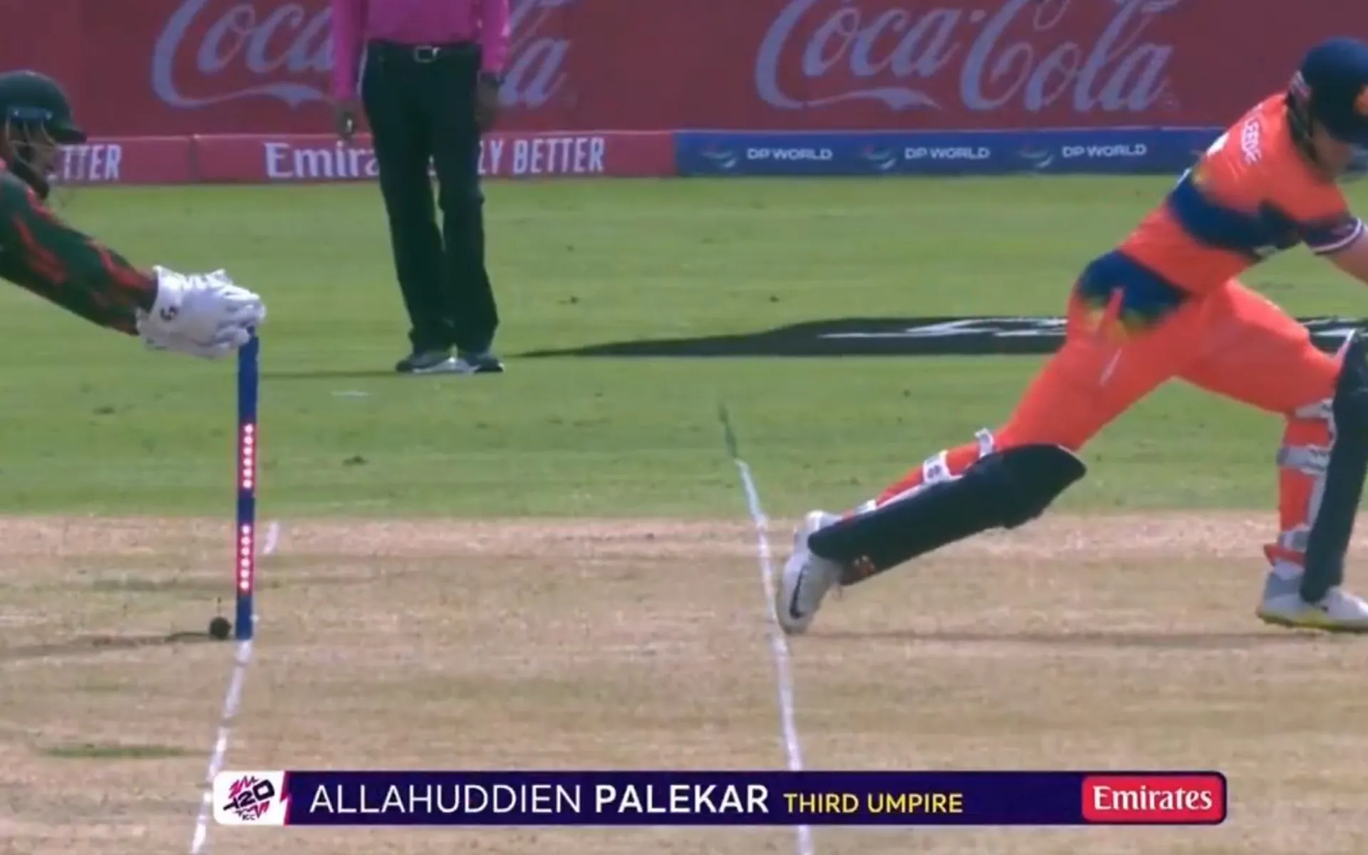 de Leede fell for a 2-ball duck vs BAN (X.com)
