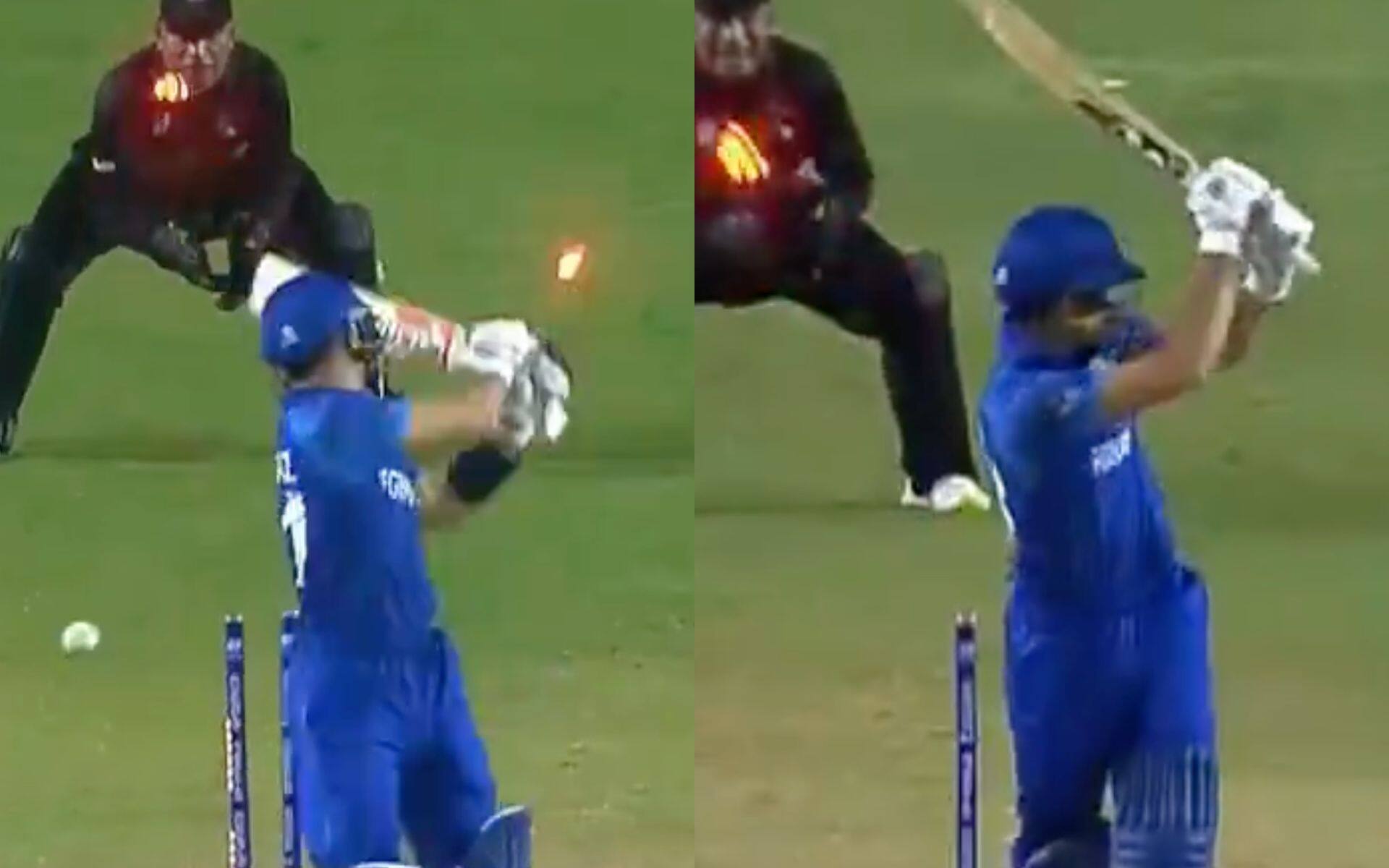 Ibrahim Zadran and Rahmanullah Gurbaz were both bowled in successive overs [X]